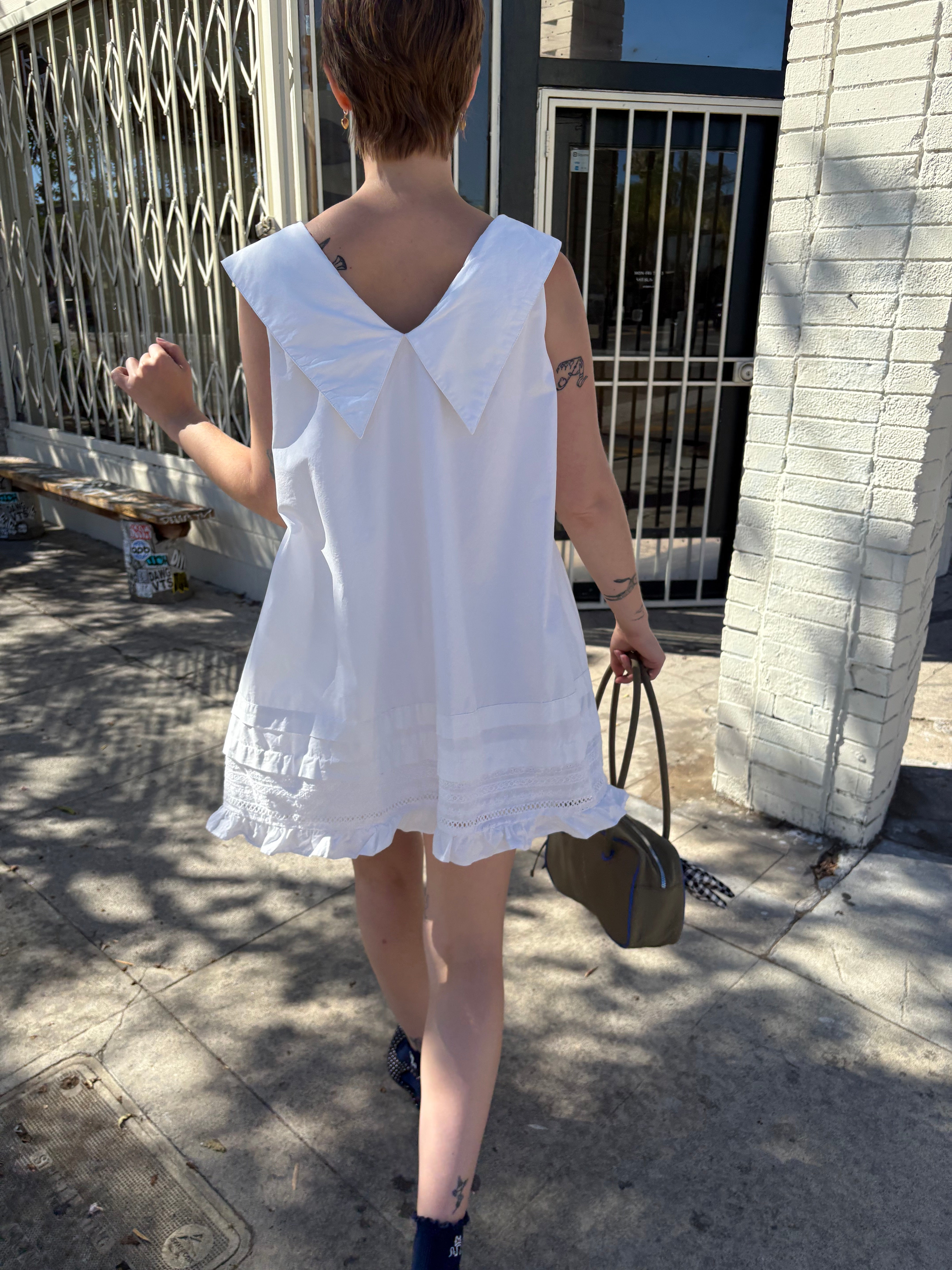 Jenny Mini Dress - Dove – Lisa Says Gah