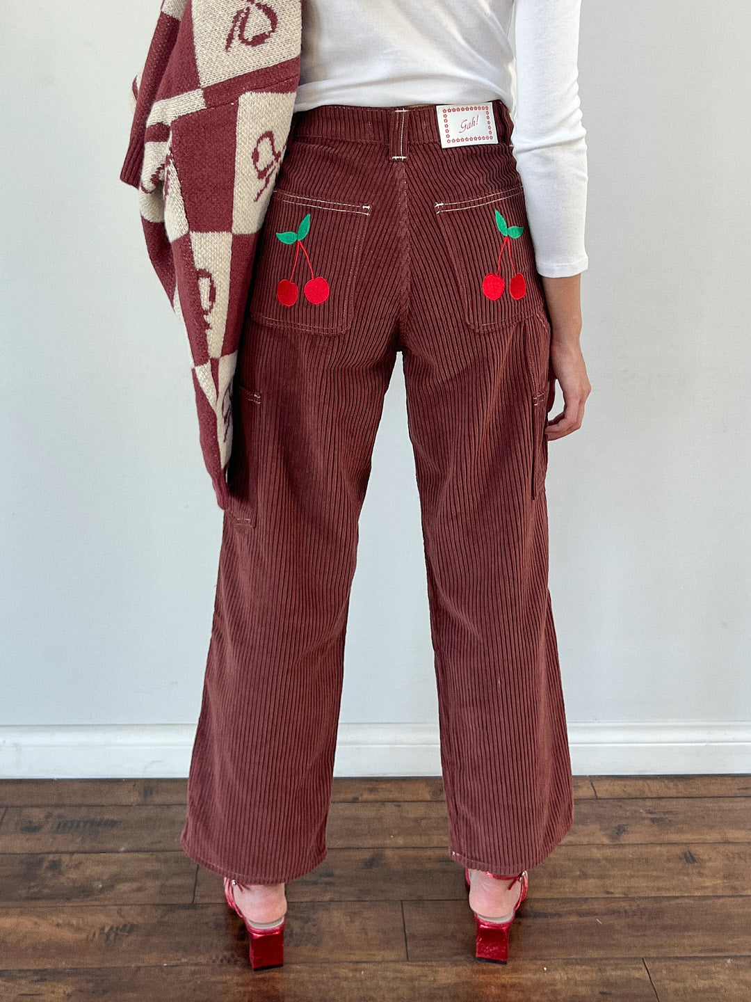 Dylan Pant - Chocolate/Cherries