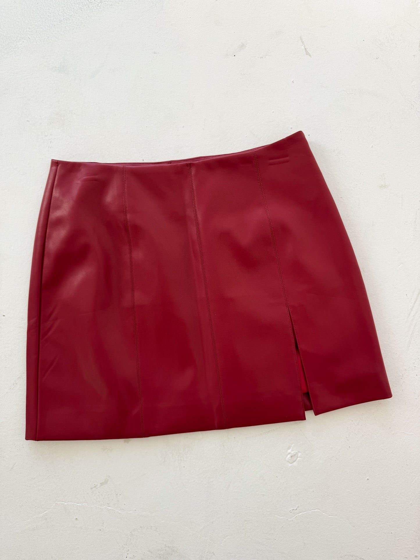 Macey Skirt - Cherry Red