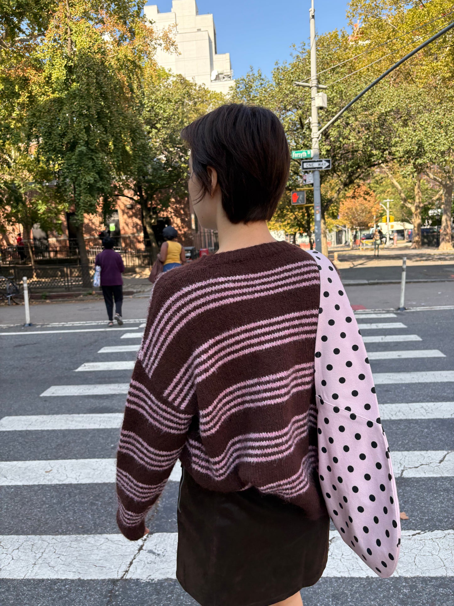 Bronte Sweater - Mocha & Ballet Pink