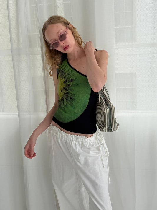Fruit Slice One Shoulder - Kiwi