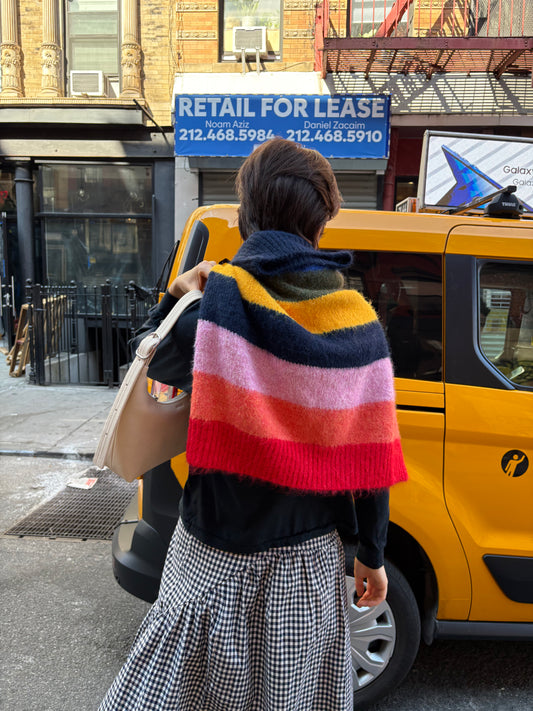 Louise Mockneck Sweater - Rainbow