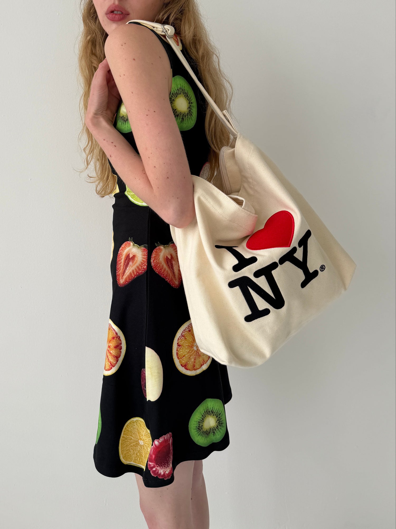 Horizontal Zip Duck Bag - I LOVE NY