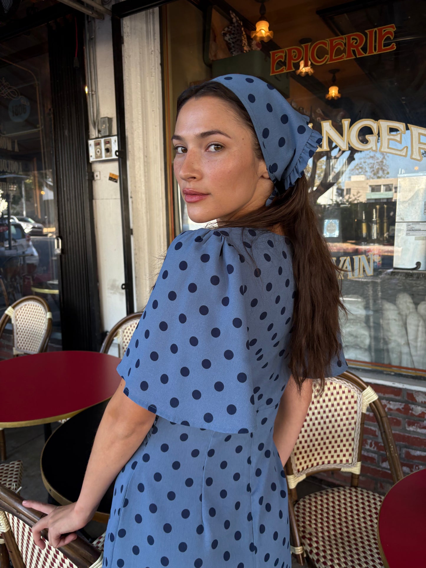 Jess Dress - Oxford Dot