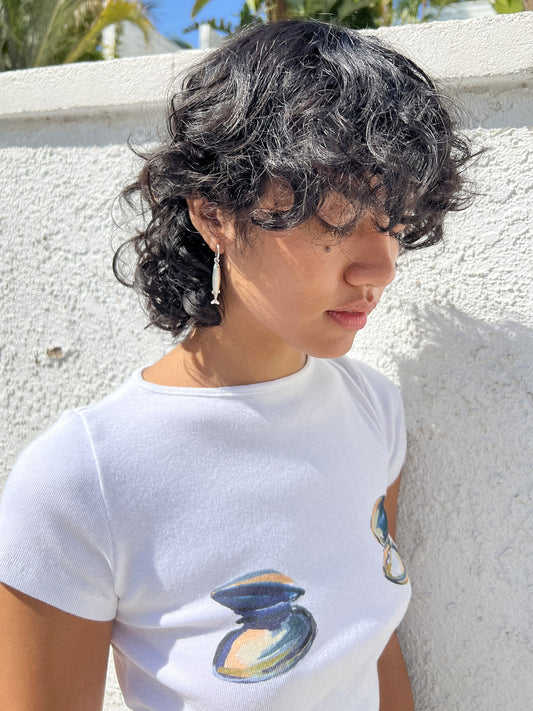 Anchovy Earrings - Silver