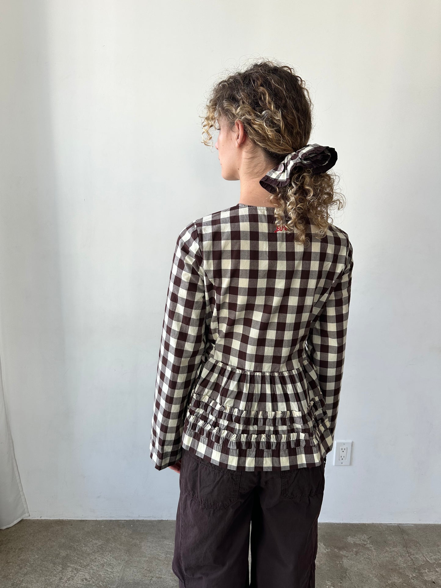 Madison Blouse - Butter Gingham