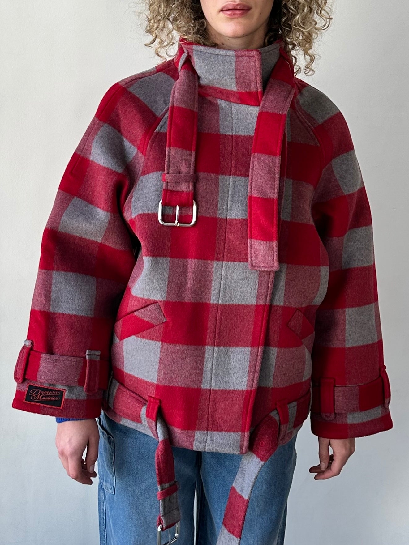 Polly Wool Bomber - Red