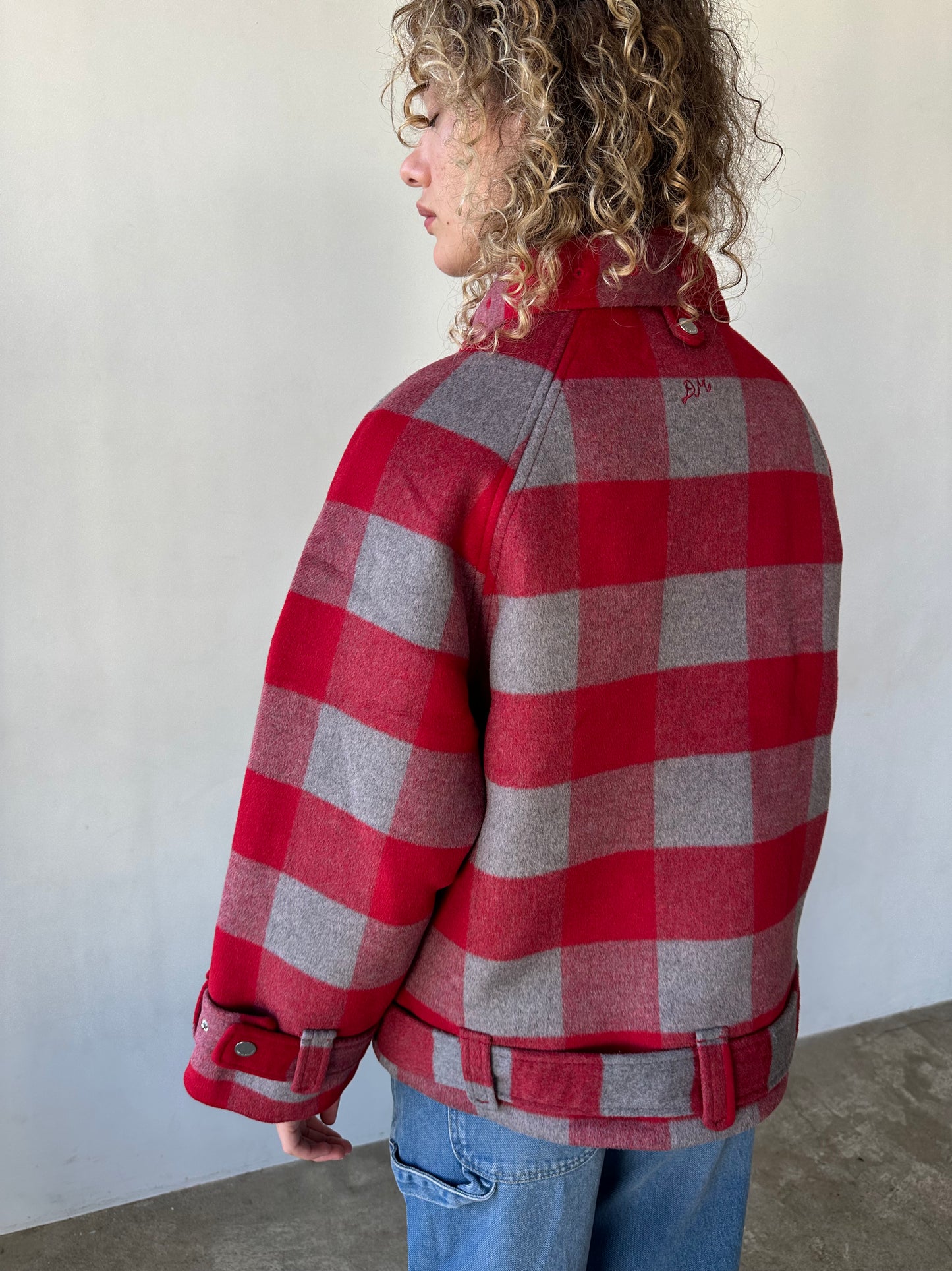 Polly Wool Bomber - Red