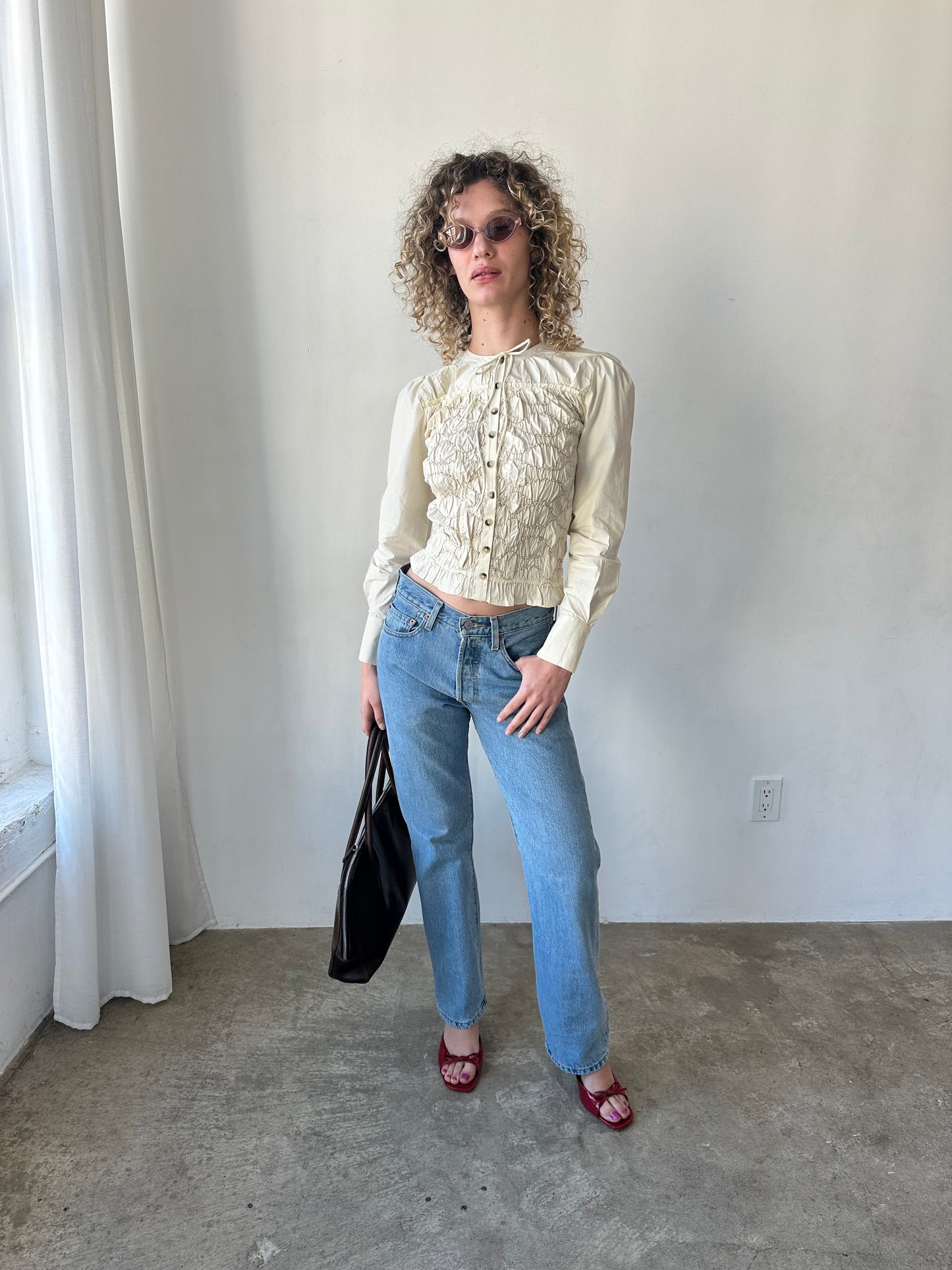 Elliana Smocked Cardi - Butter Smocked