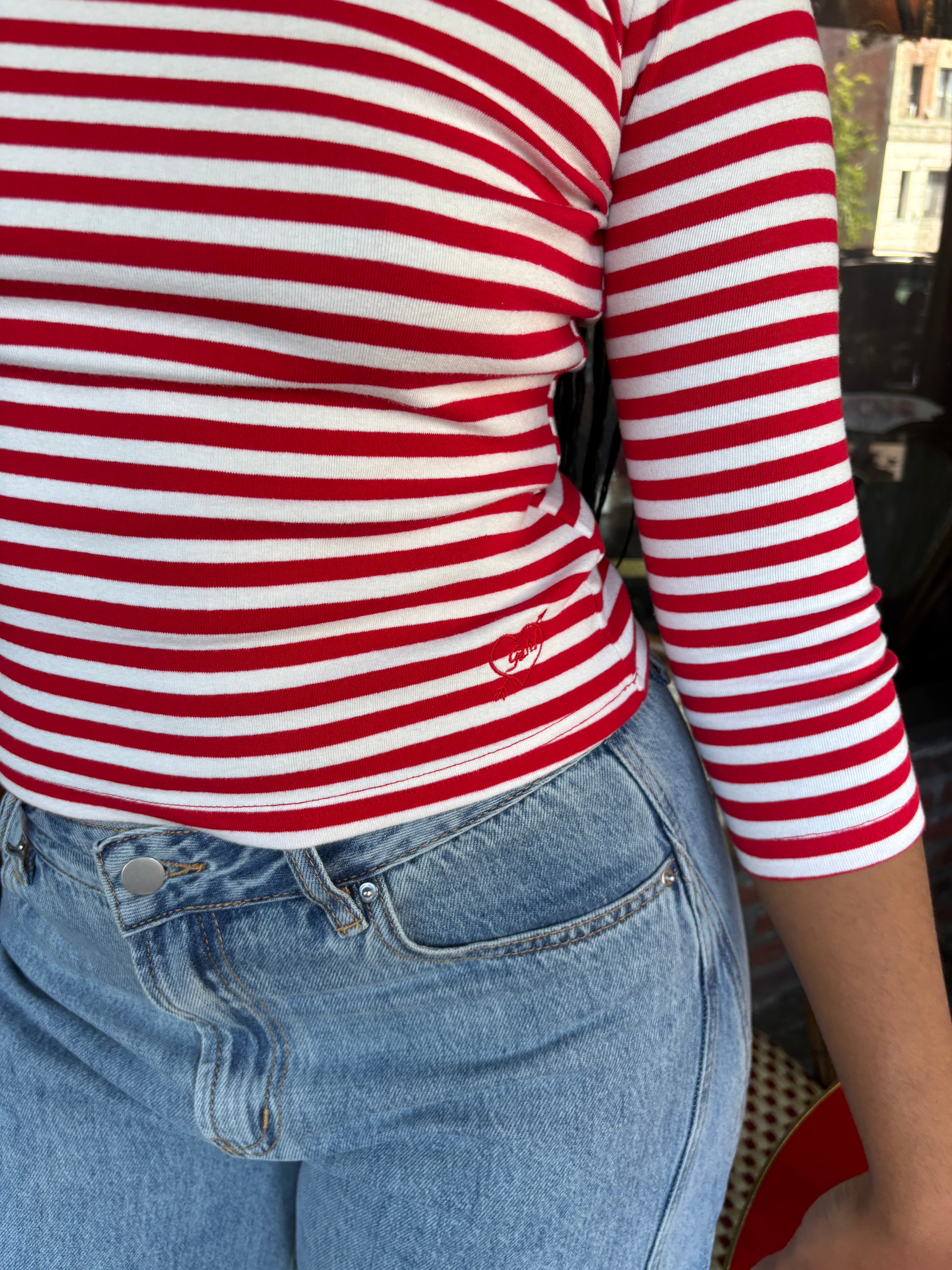 Nia Top Scarlett Stripe – Lisa Says Gah