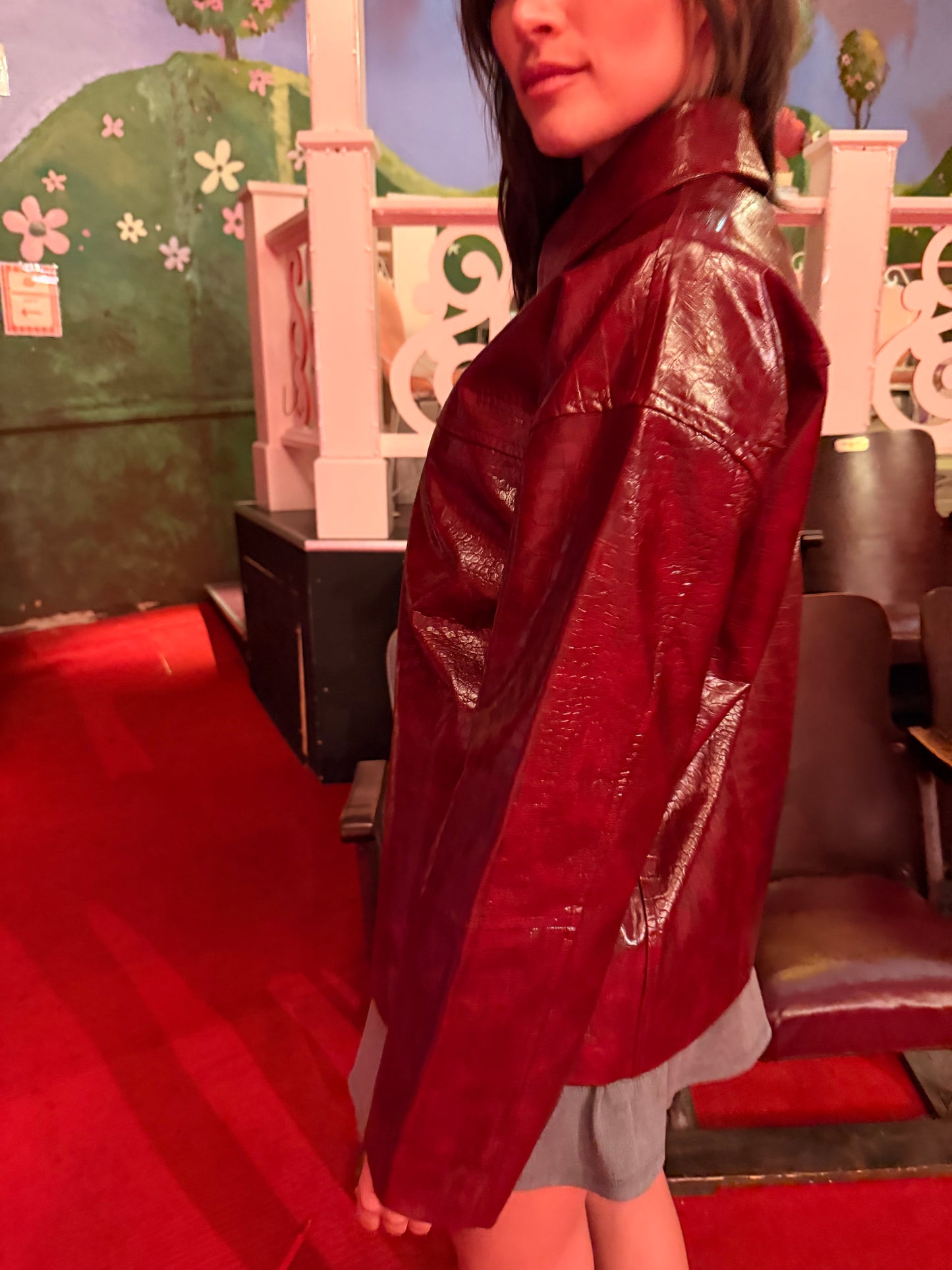 Macey Jacket - Vino Croc