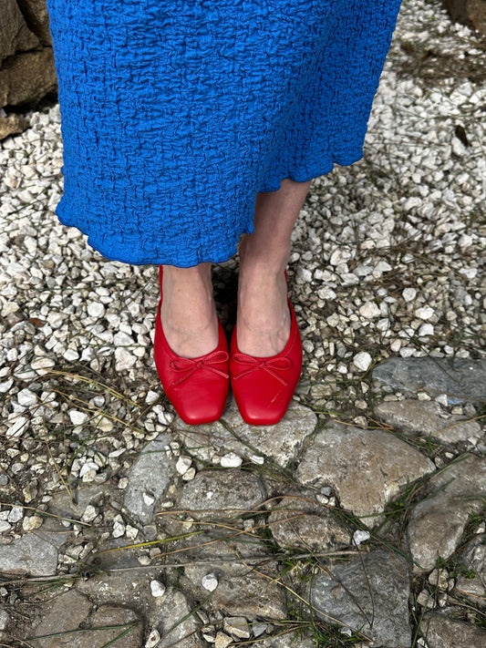 Blair Wedge - Poppy Red