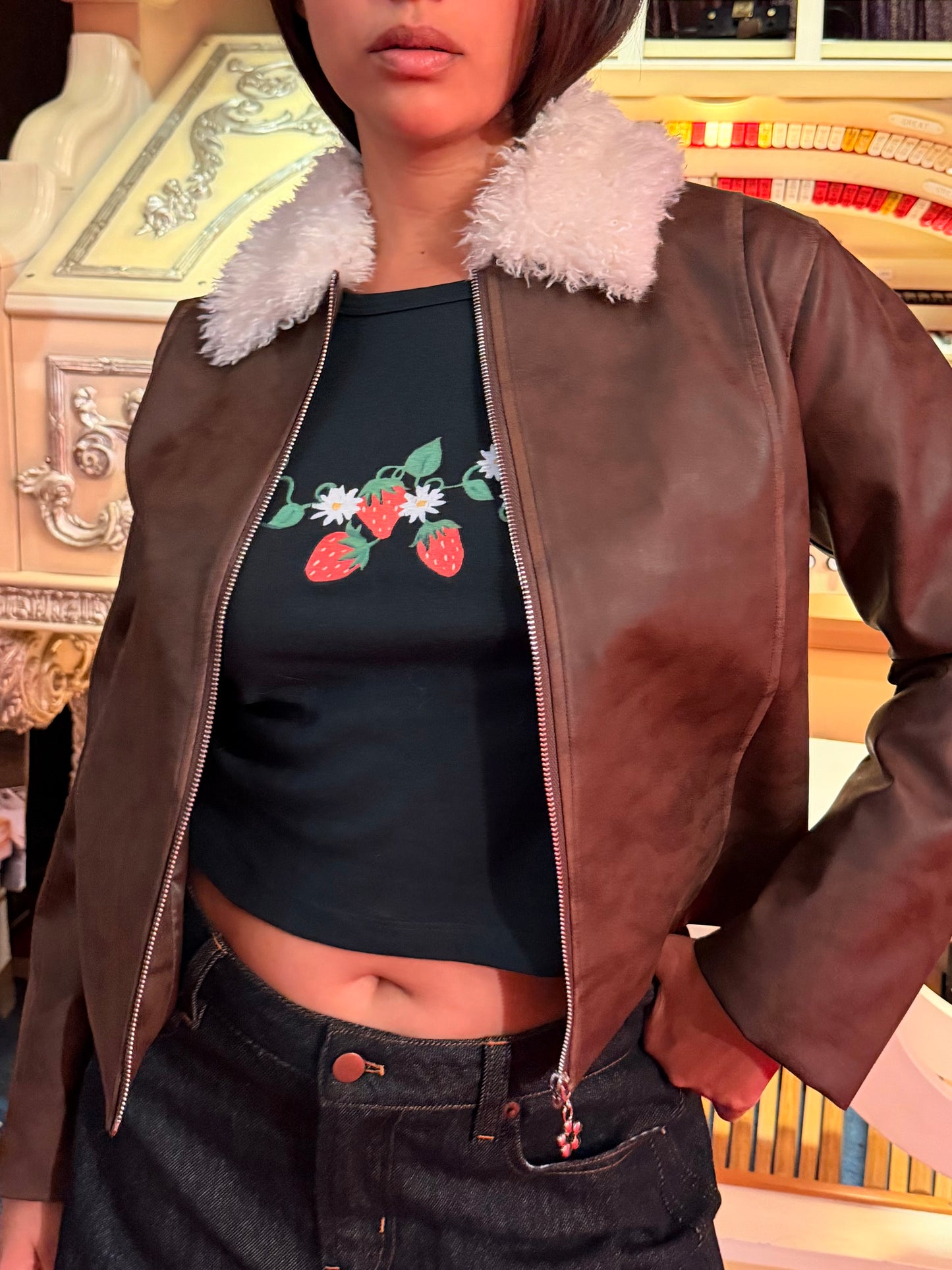 Shyla Jacket - Washed Brown