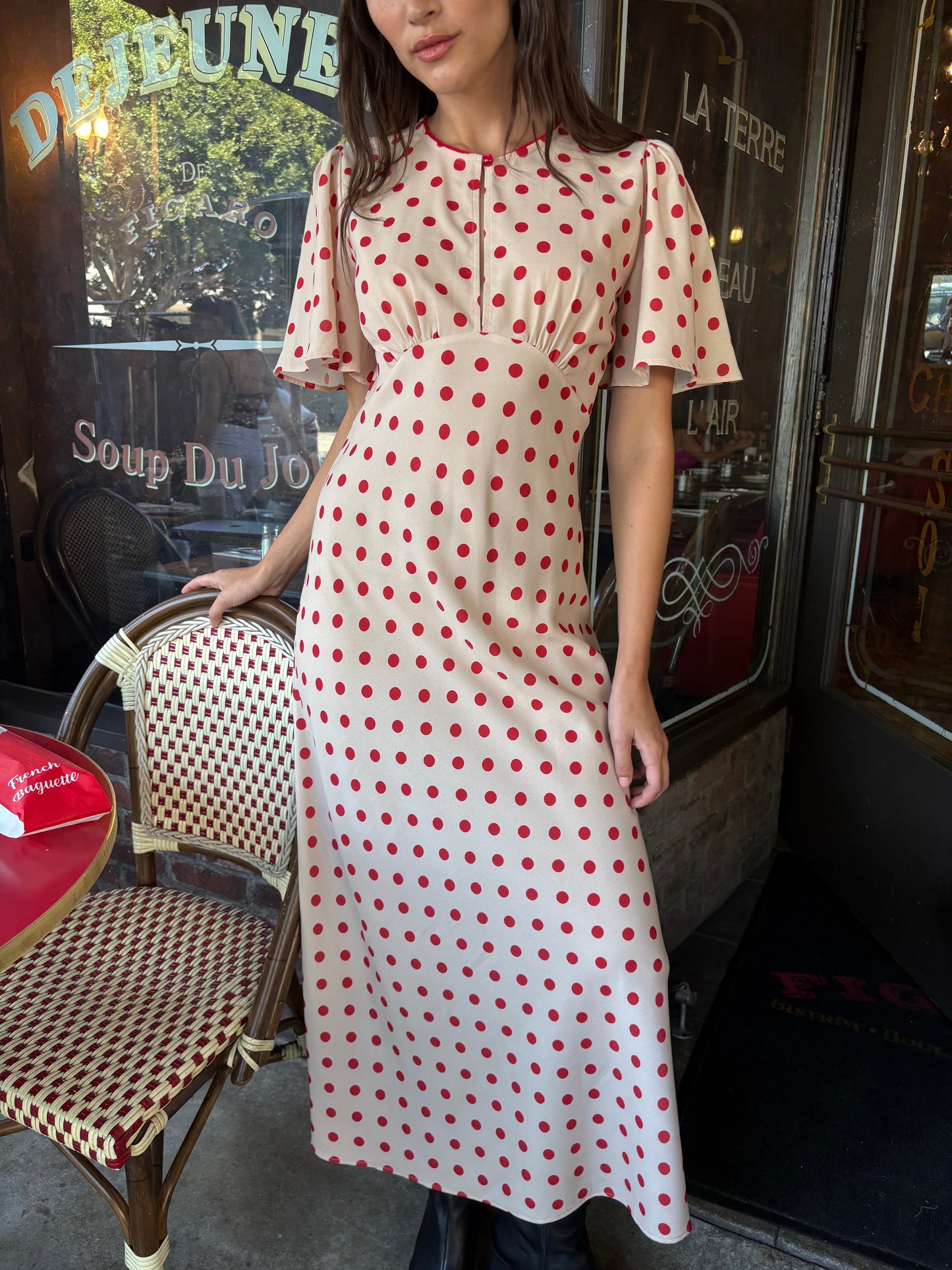Mira Dress - Scarlett Dot