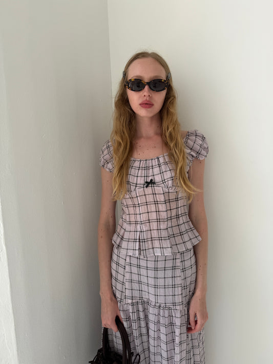 Pat Top - Ballet Plaid