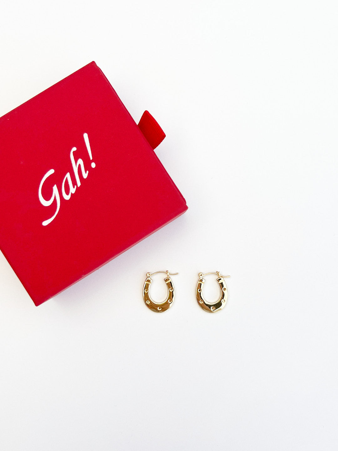 Horseshoe Earrings - Gold