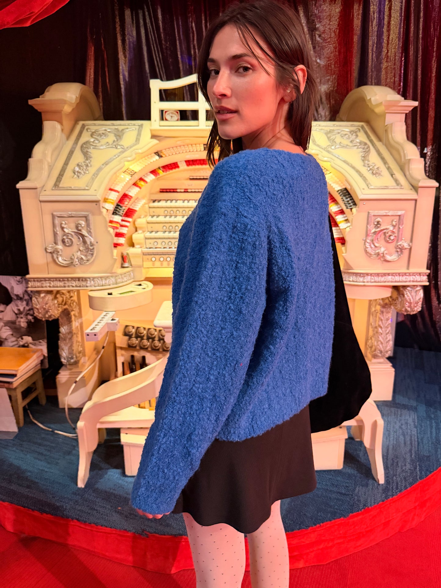 Issa V-Neck Cardi - Cobalt