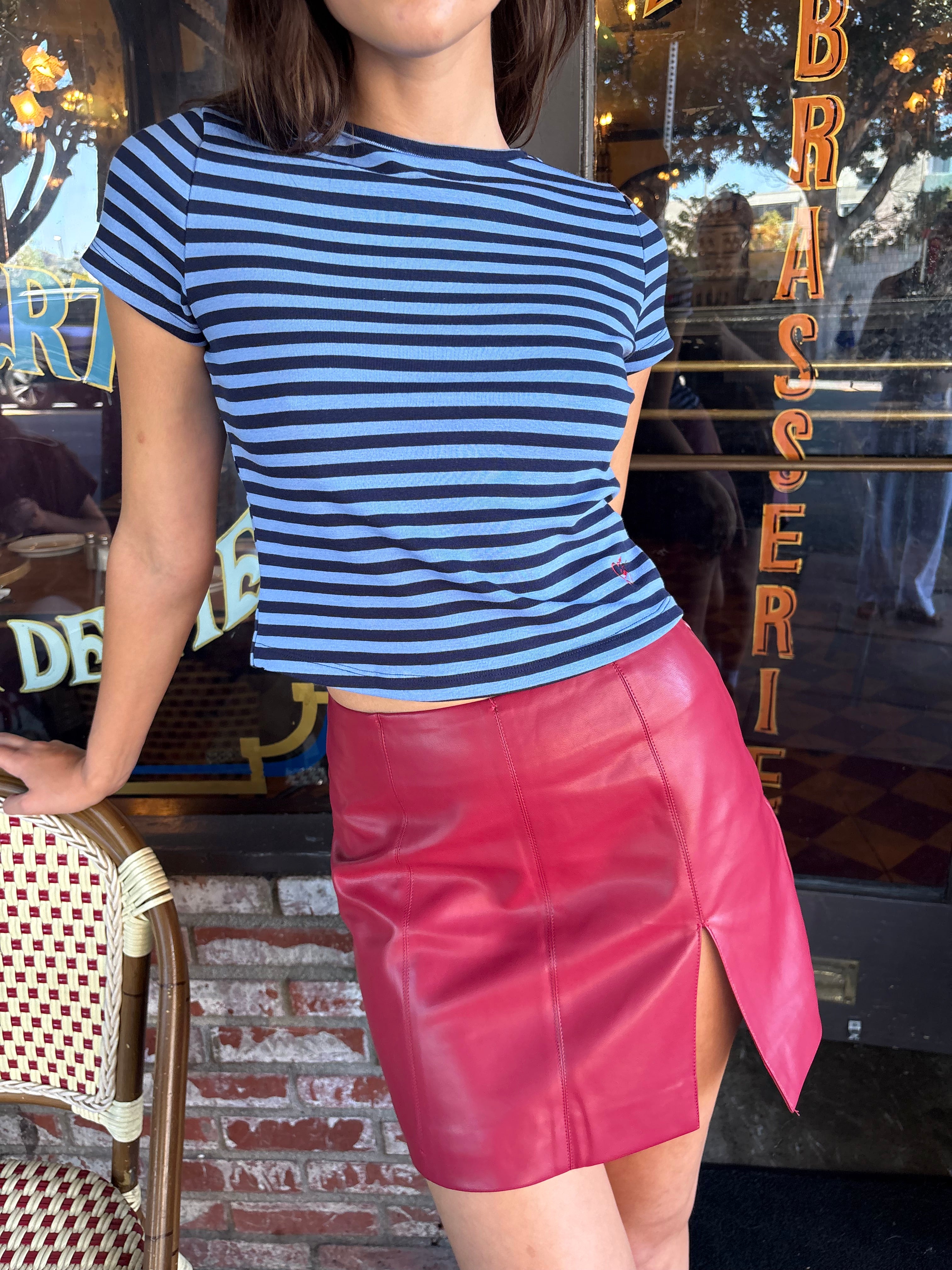 トップス house on the hill L/S Tee (Checker) Jude Tee - Oxford Stripe – Lisa Says Gah