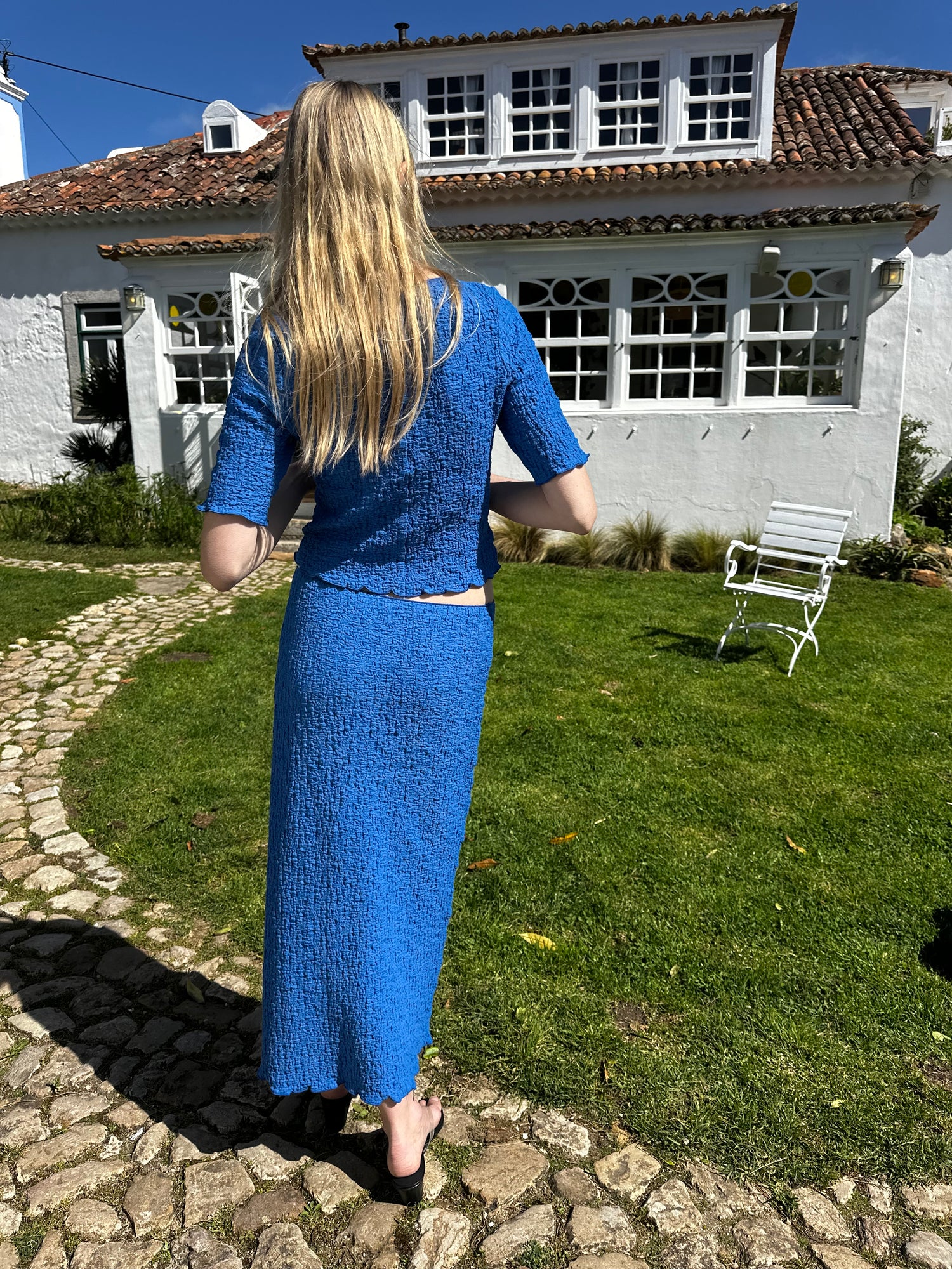 Summer Short Sleeve Top - Indigo