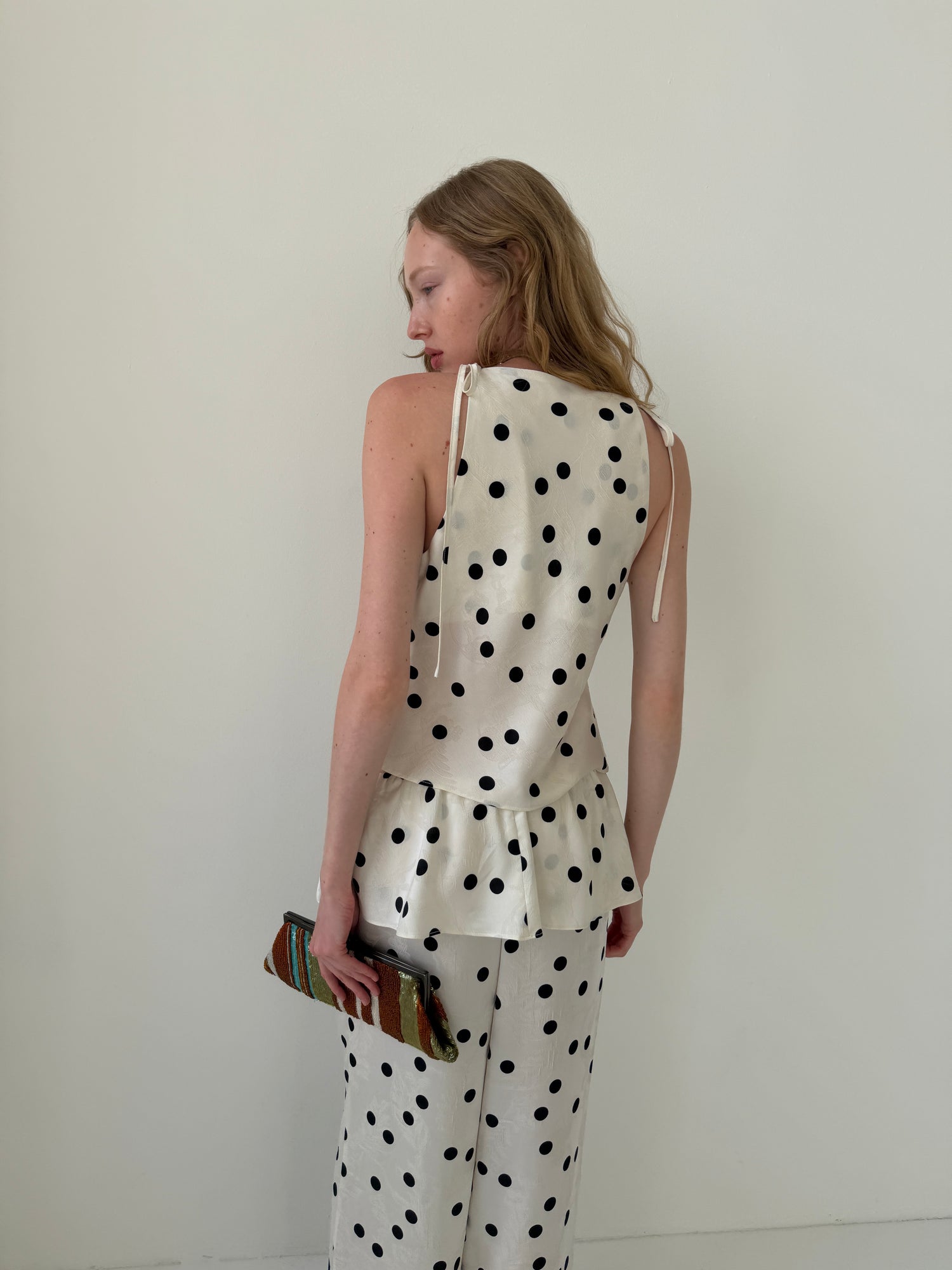 Lucy Top - White Dot