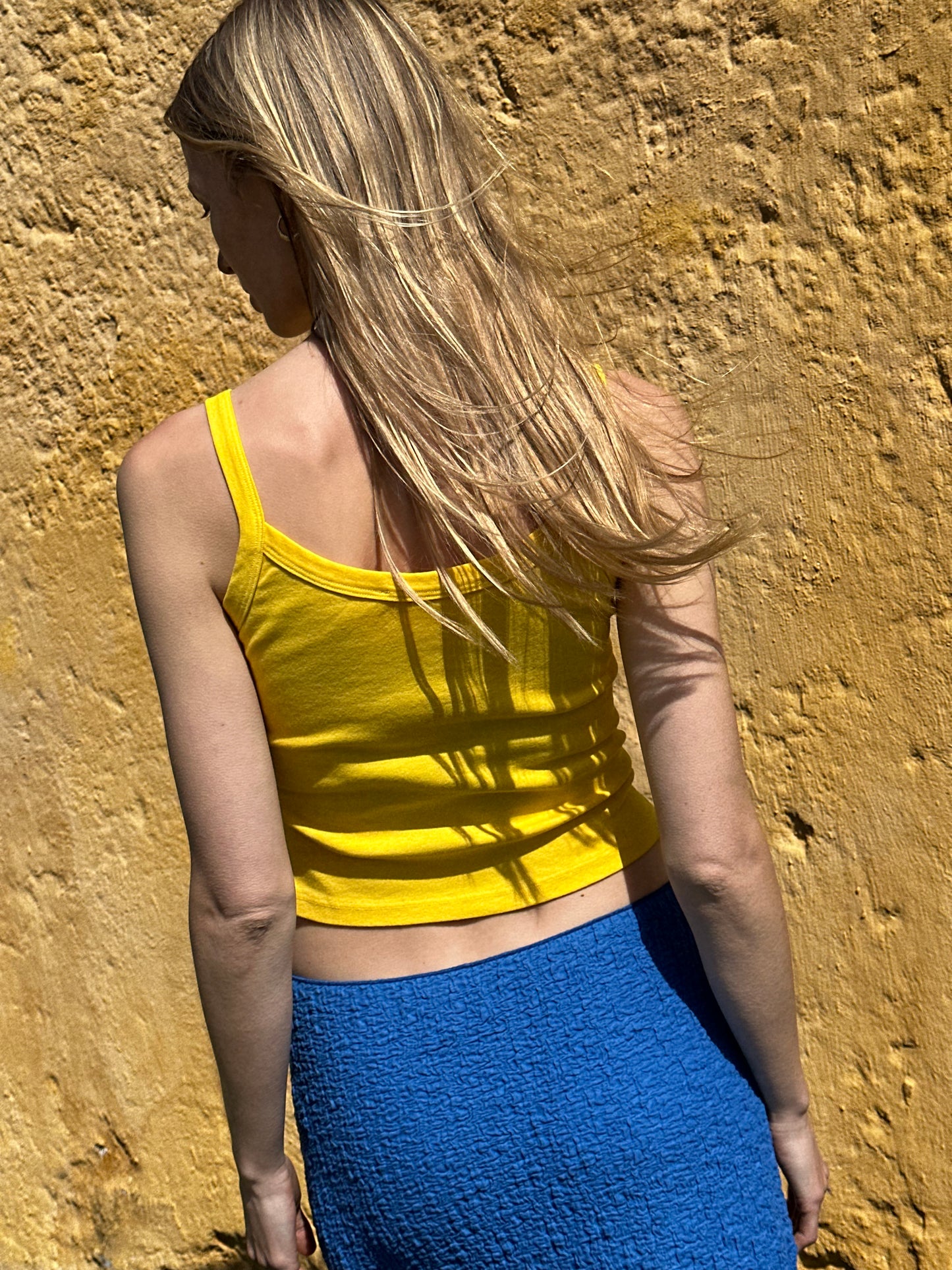 Harley Tank - Yellow Floral