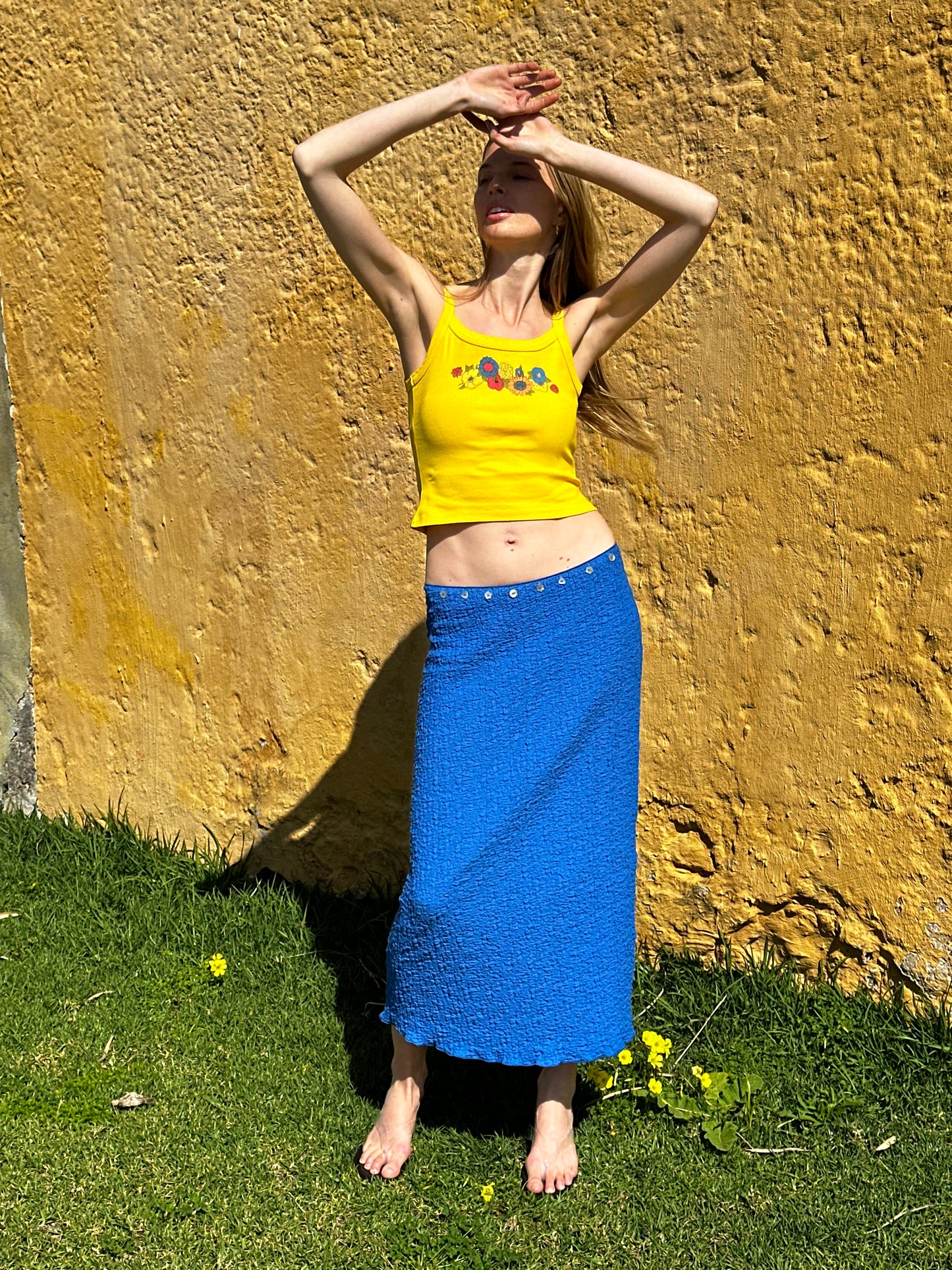 Harley Tank - Yellow Floral