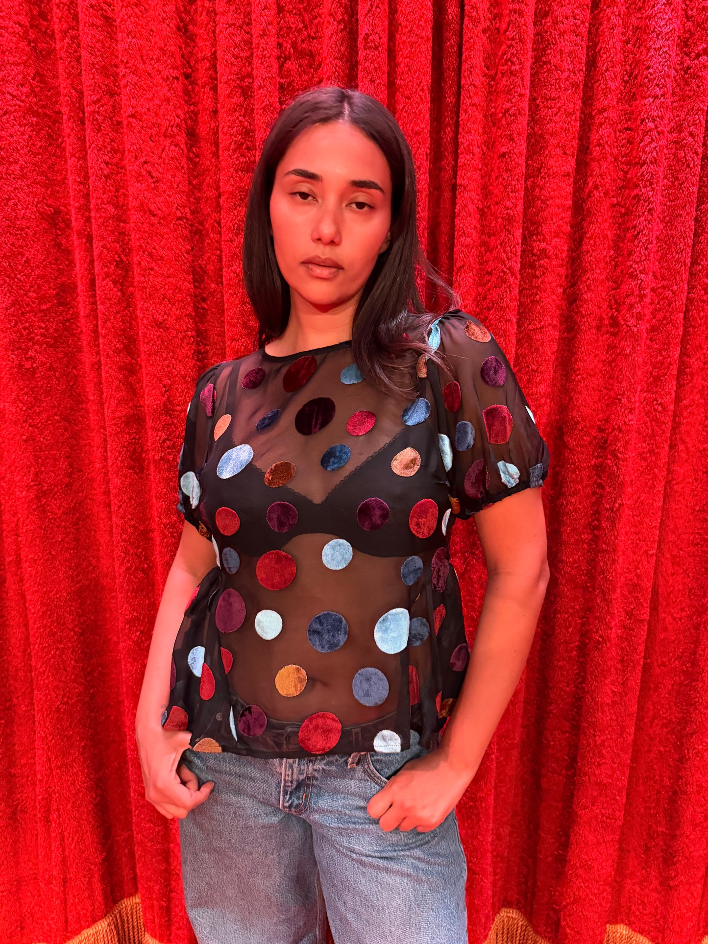 Petra Blouse - Party Dot