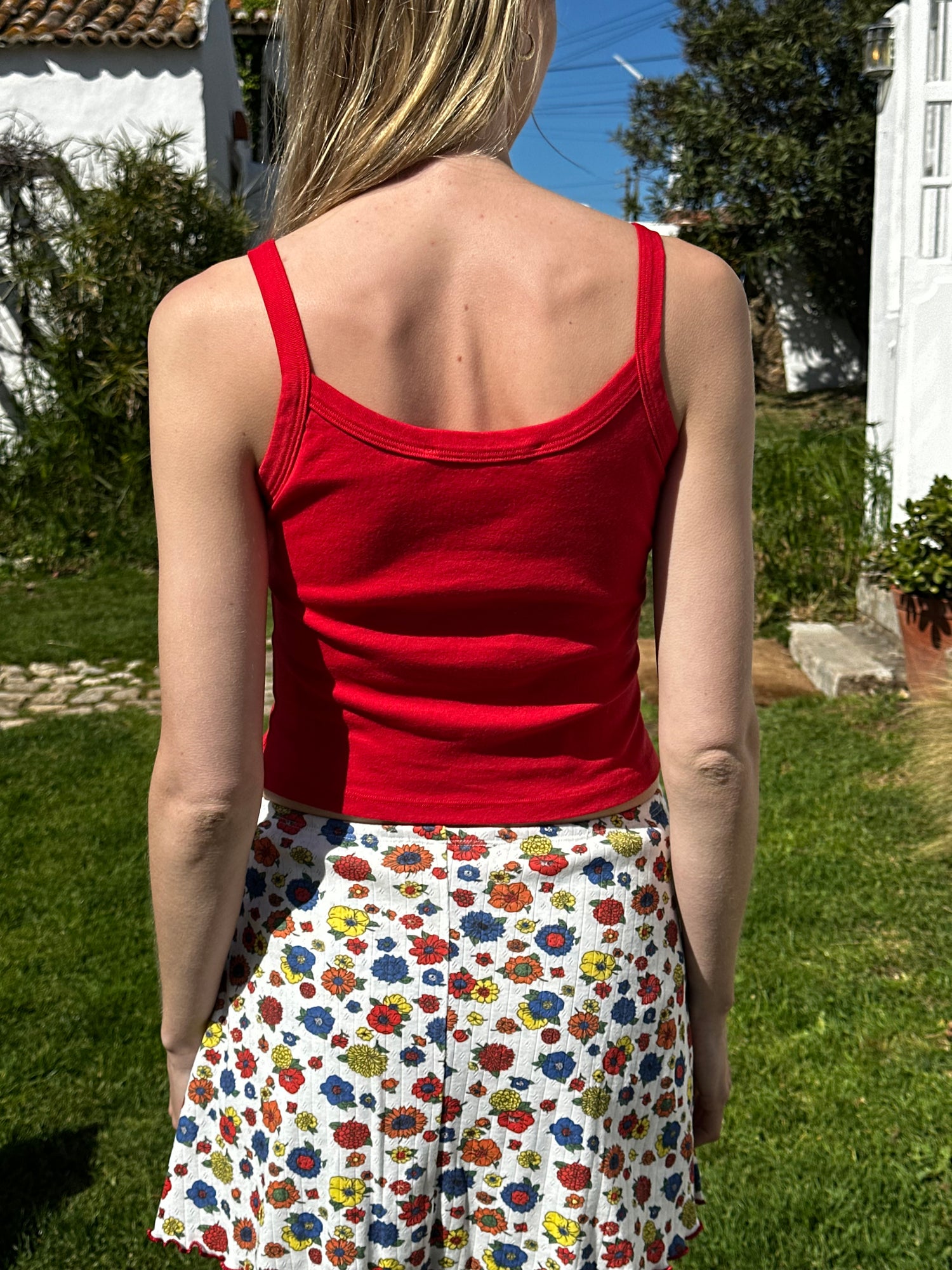 Harley Tank - Red Floral