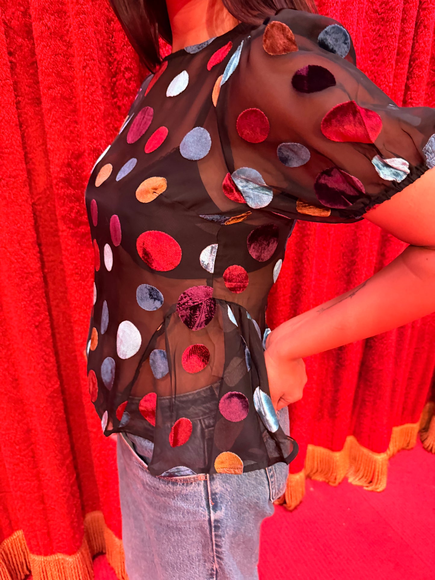 Petra Blouse - Party Dot