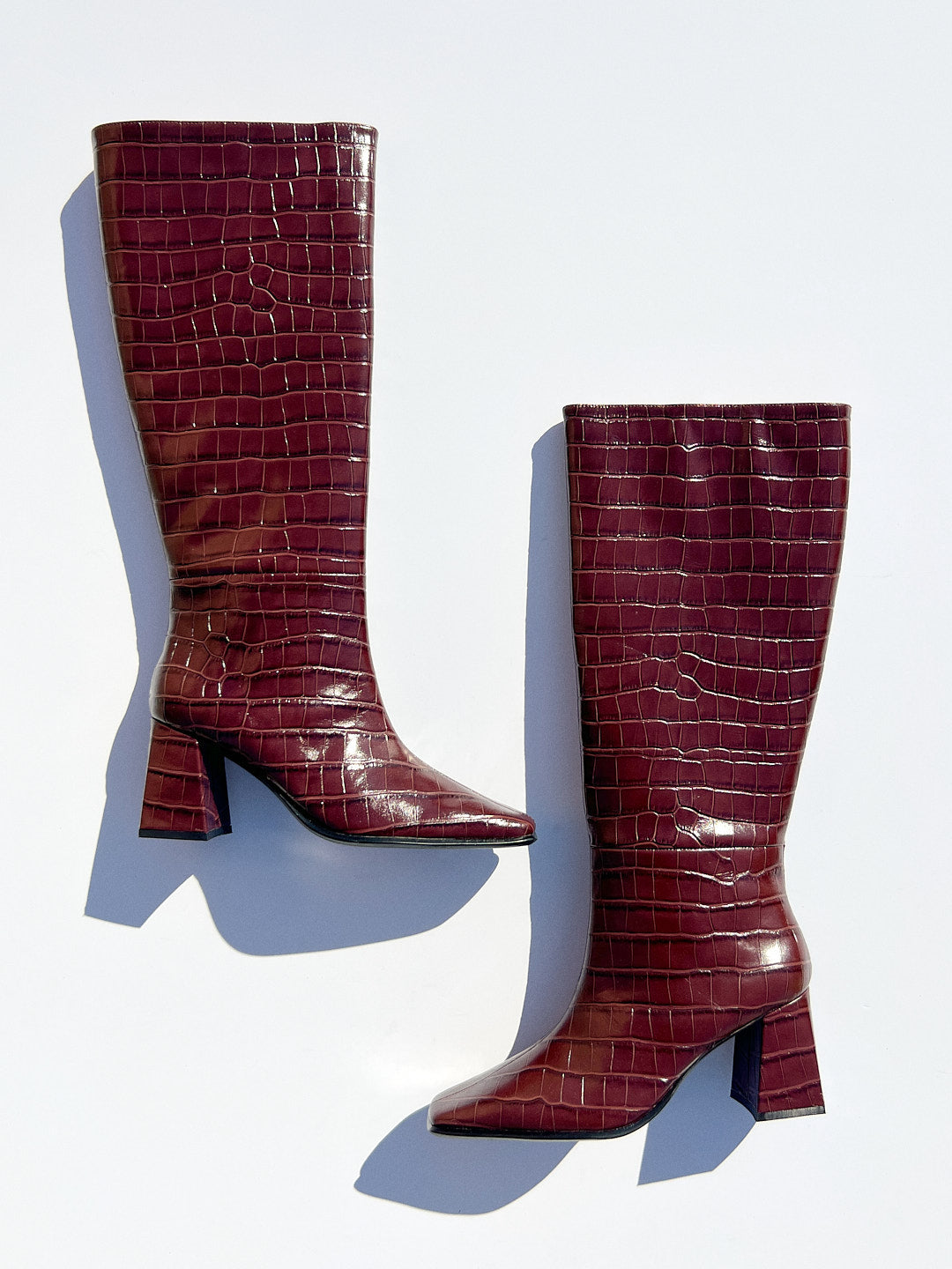 TGIF Croc Boot - Maroon – Lisa Says Gah