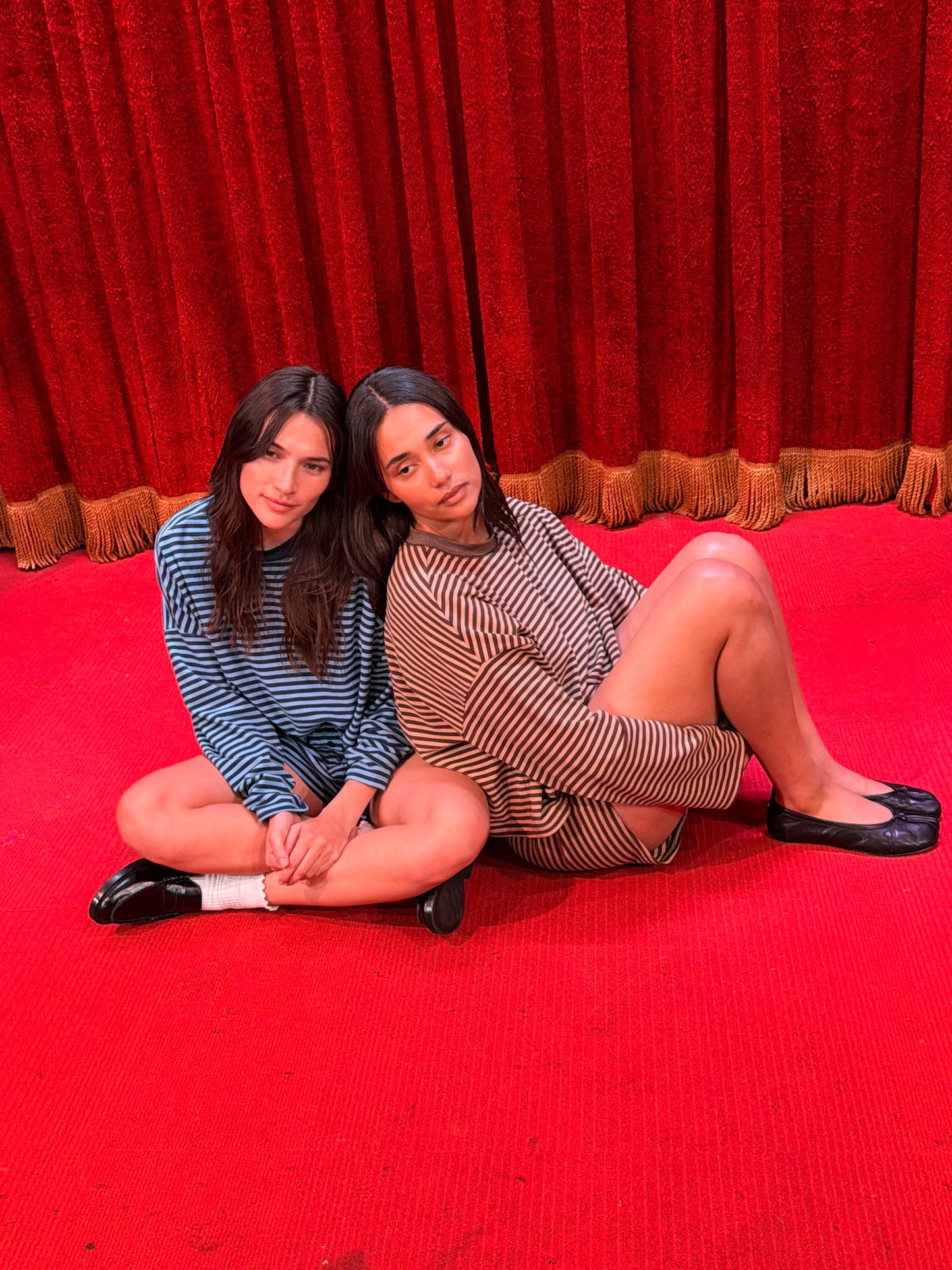 Mona Long Sleeve - Brown Stripe