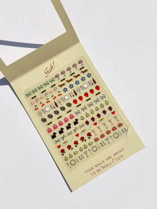 Nail Art Stickers - Set The Table