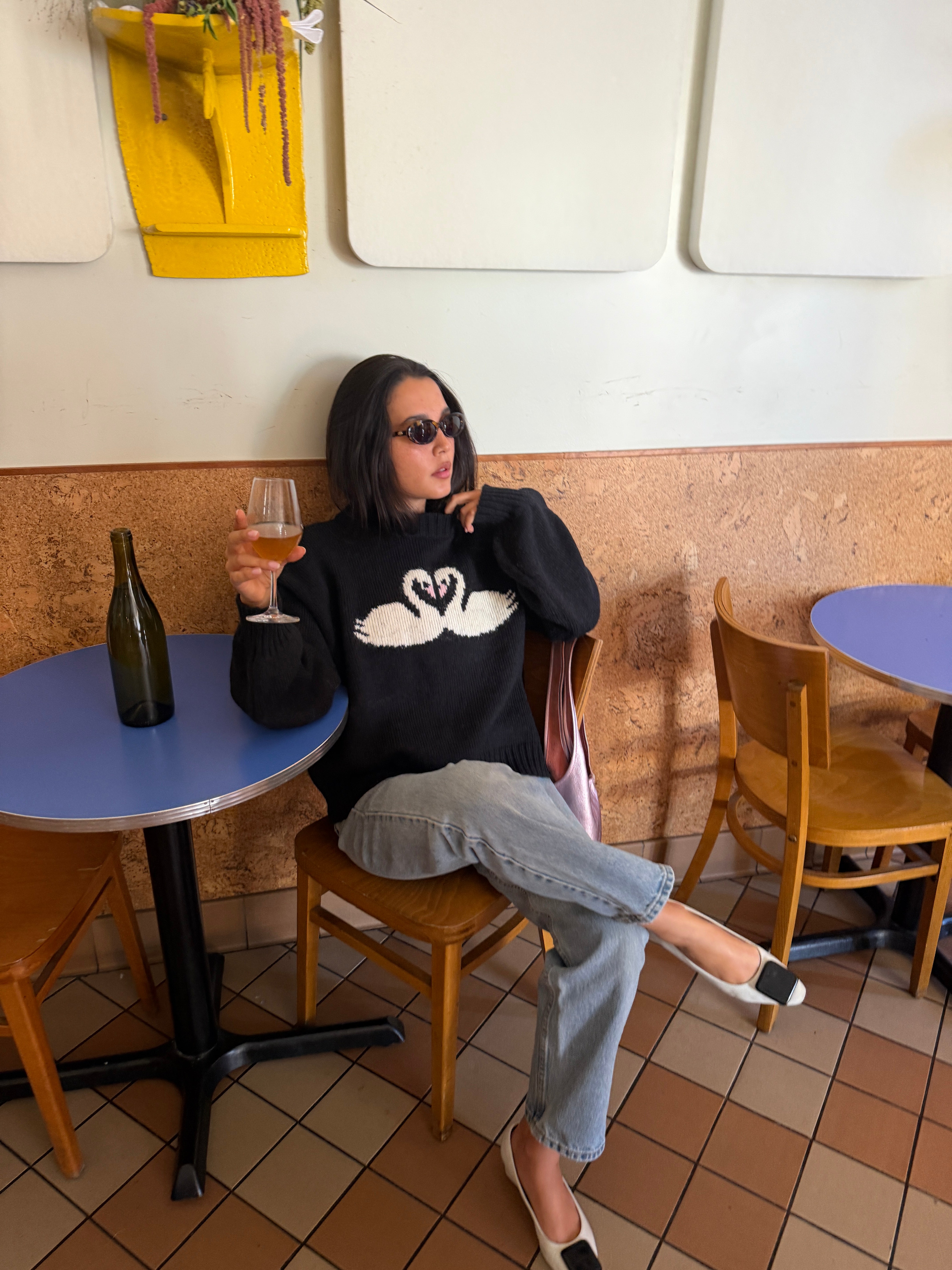 Cory Turtleneck - Swans – Lisa Says Gah