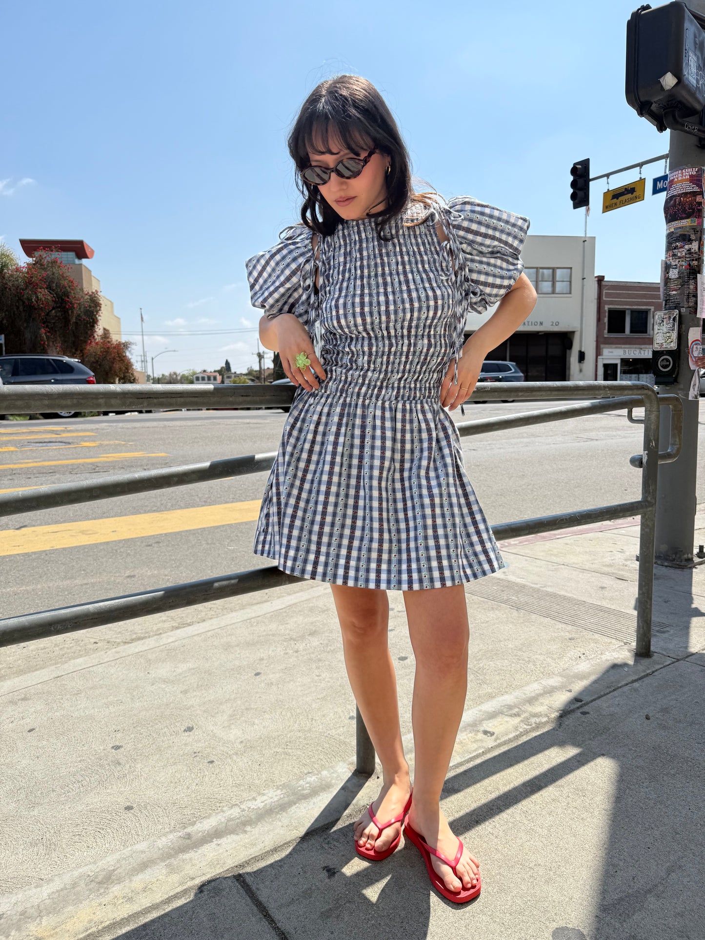 Tapered Sandal - Red