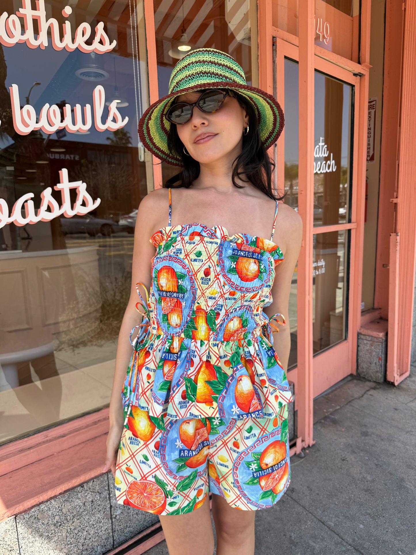 Pull On Shorts - Orange Wrappers