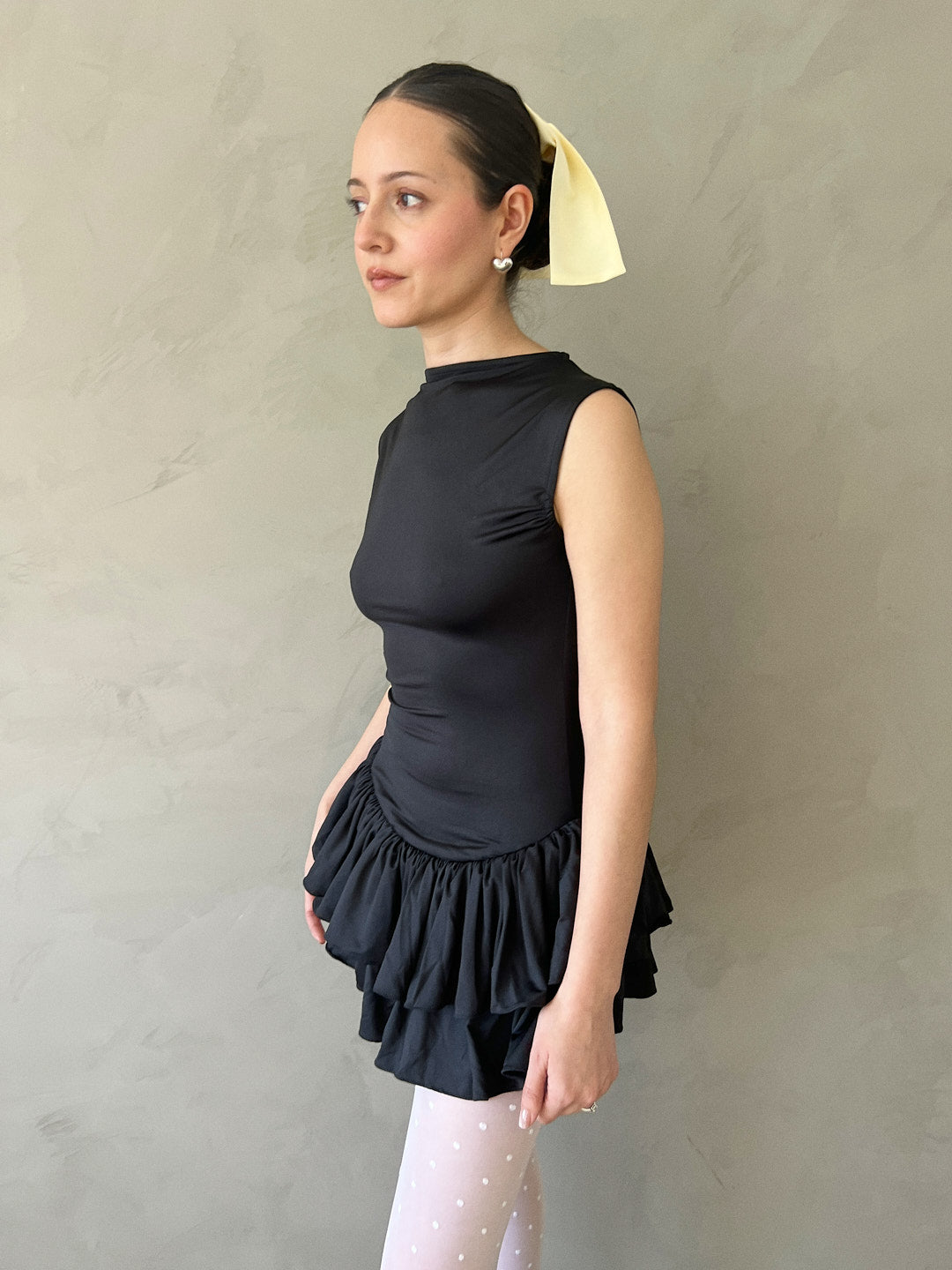 Hair Bow - Light Yellow