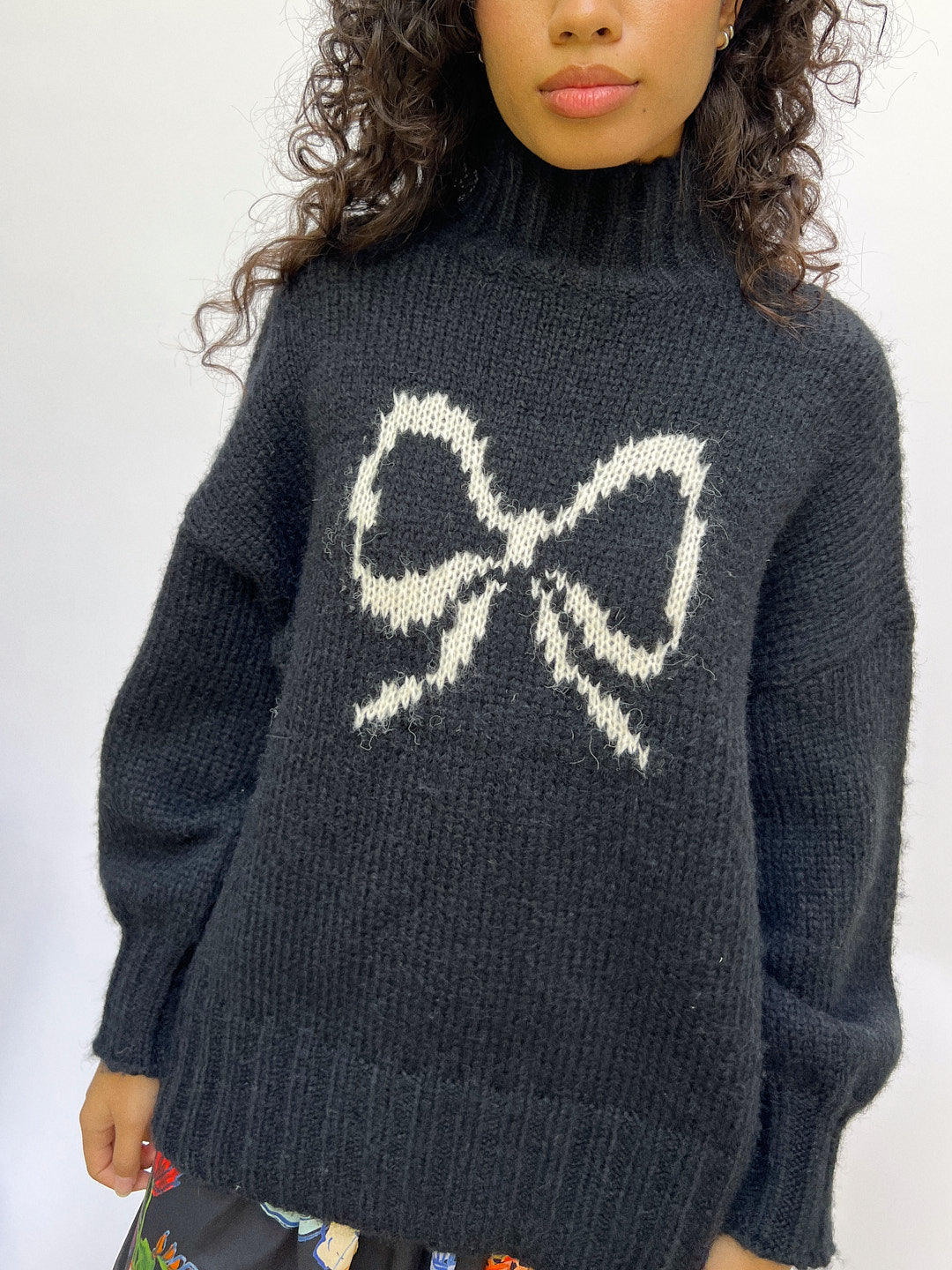 Cece Turtleneck - Ink Bow