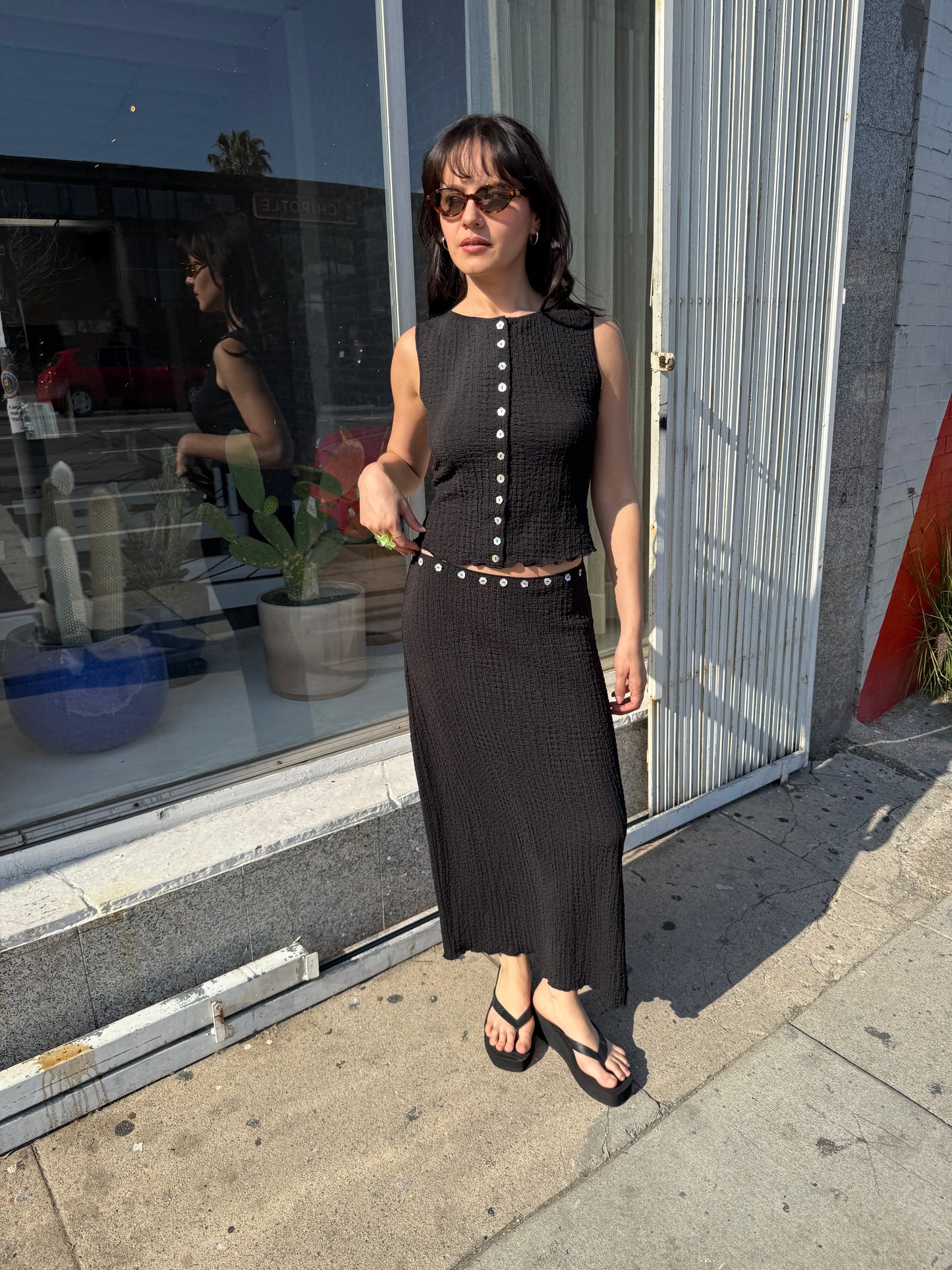 High Platform Sandal - Black