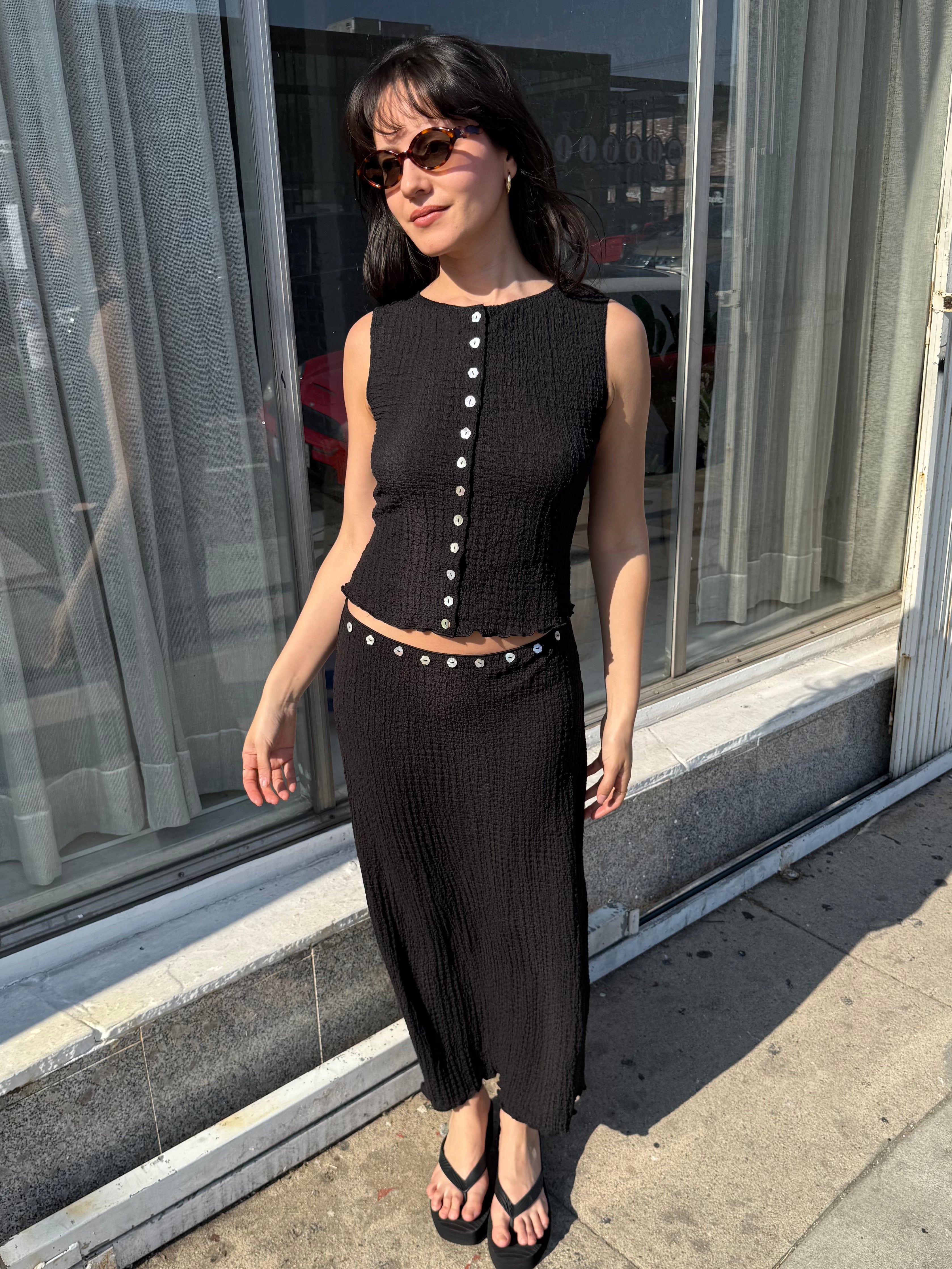 Sammy Skirt - Caviar – Lisa Says Gah