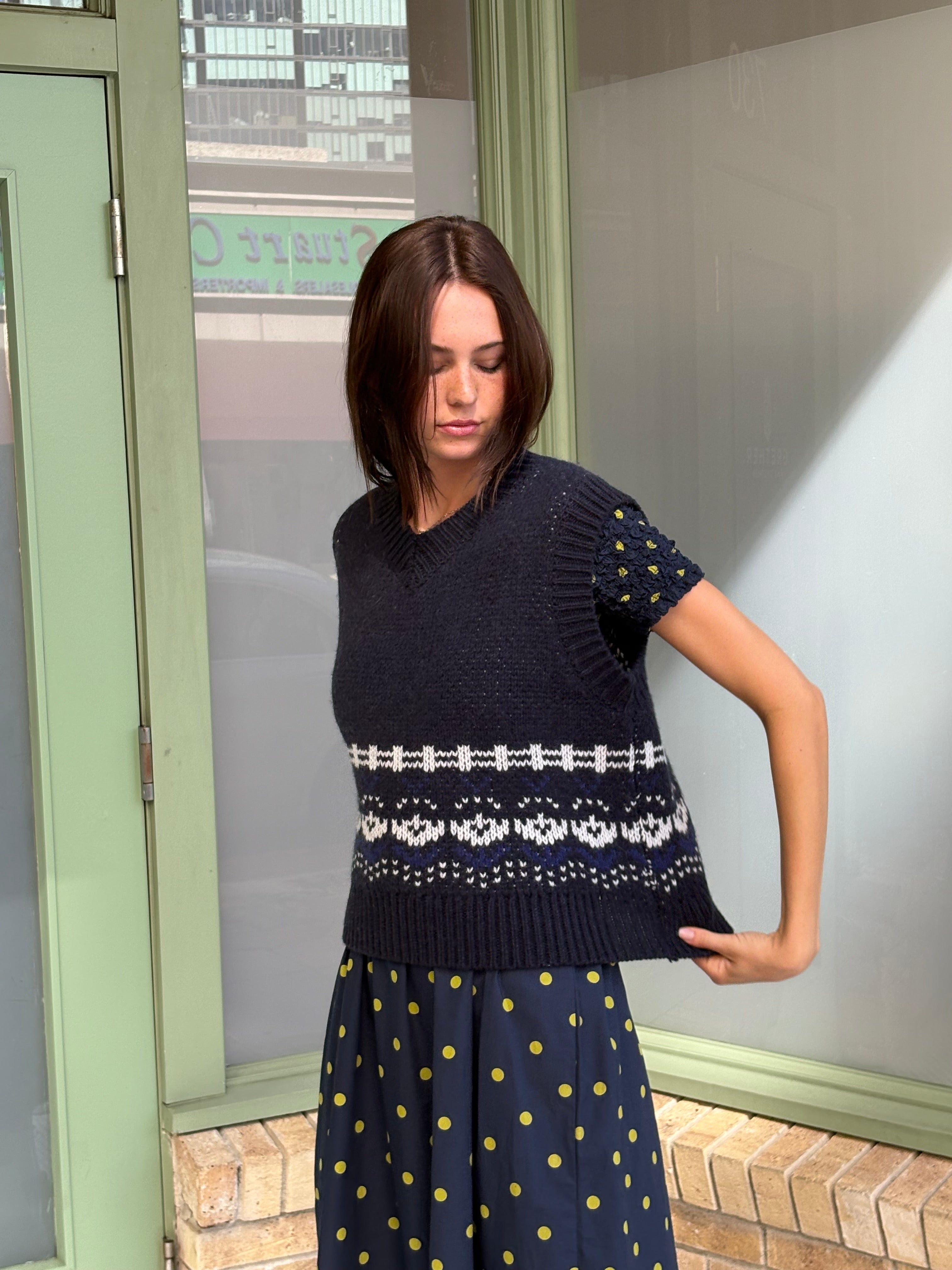 Rhona Tank - Navy House – Lisa Says Gah