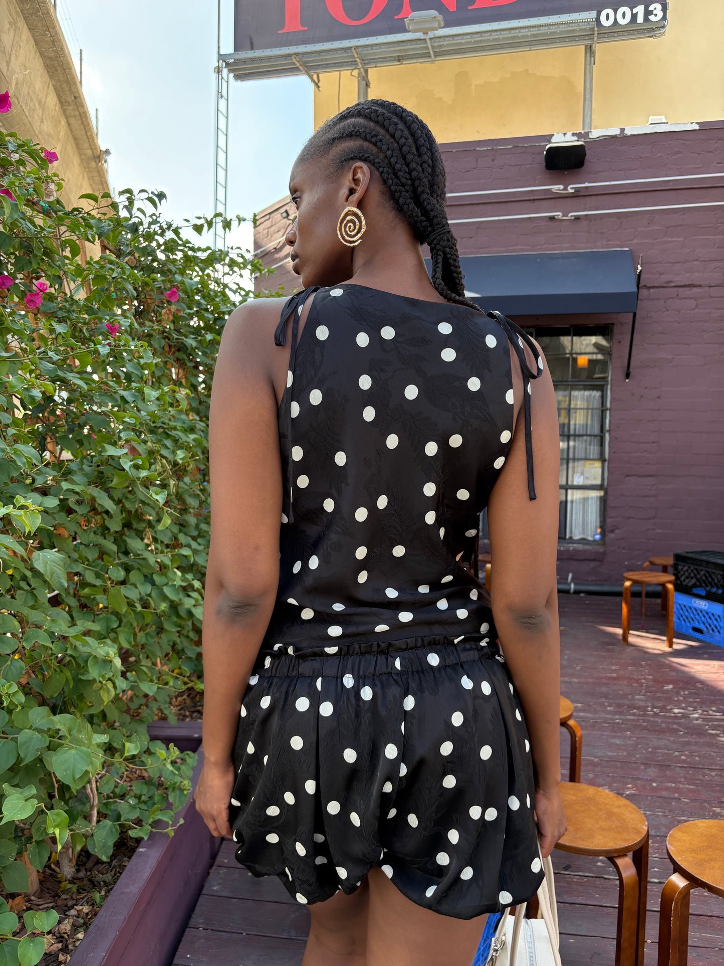 Lucy Top - Black Dot