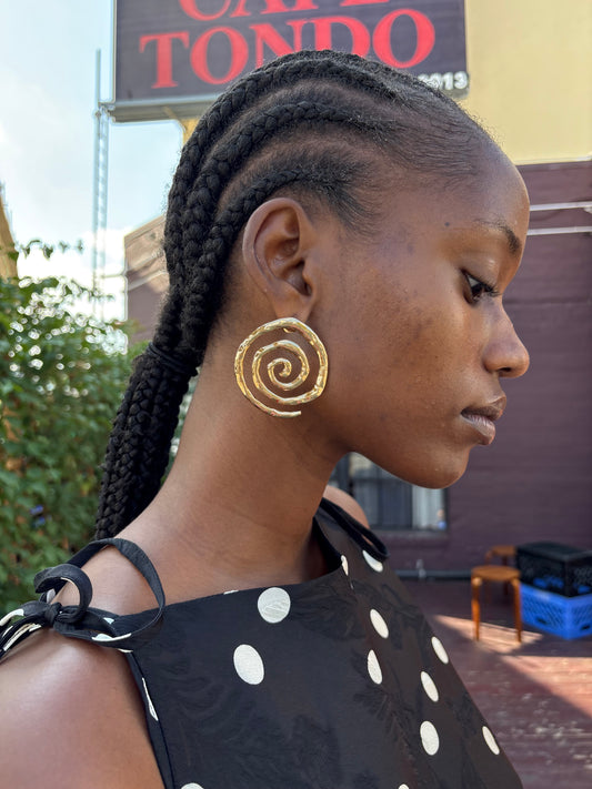 Vortex Earrings - Gold
