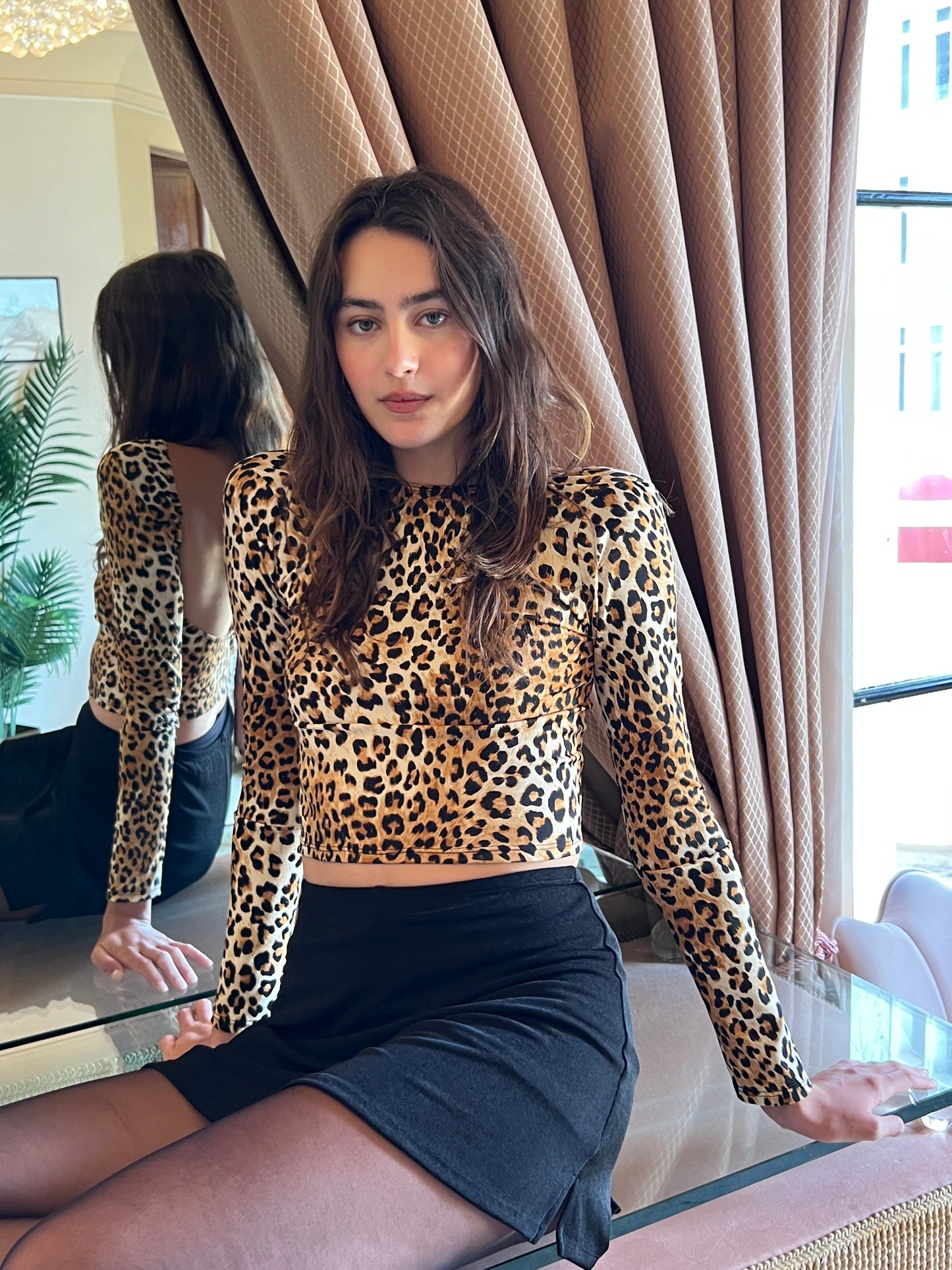 Darcy Skort - Black Slinky