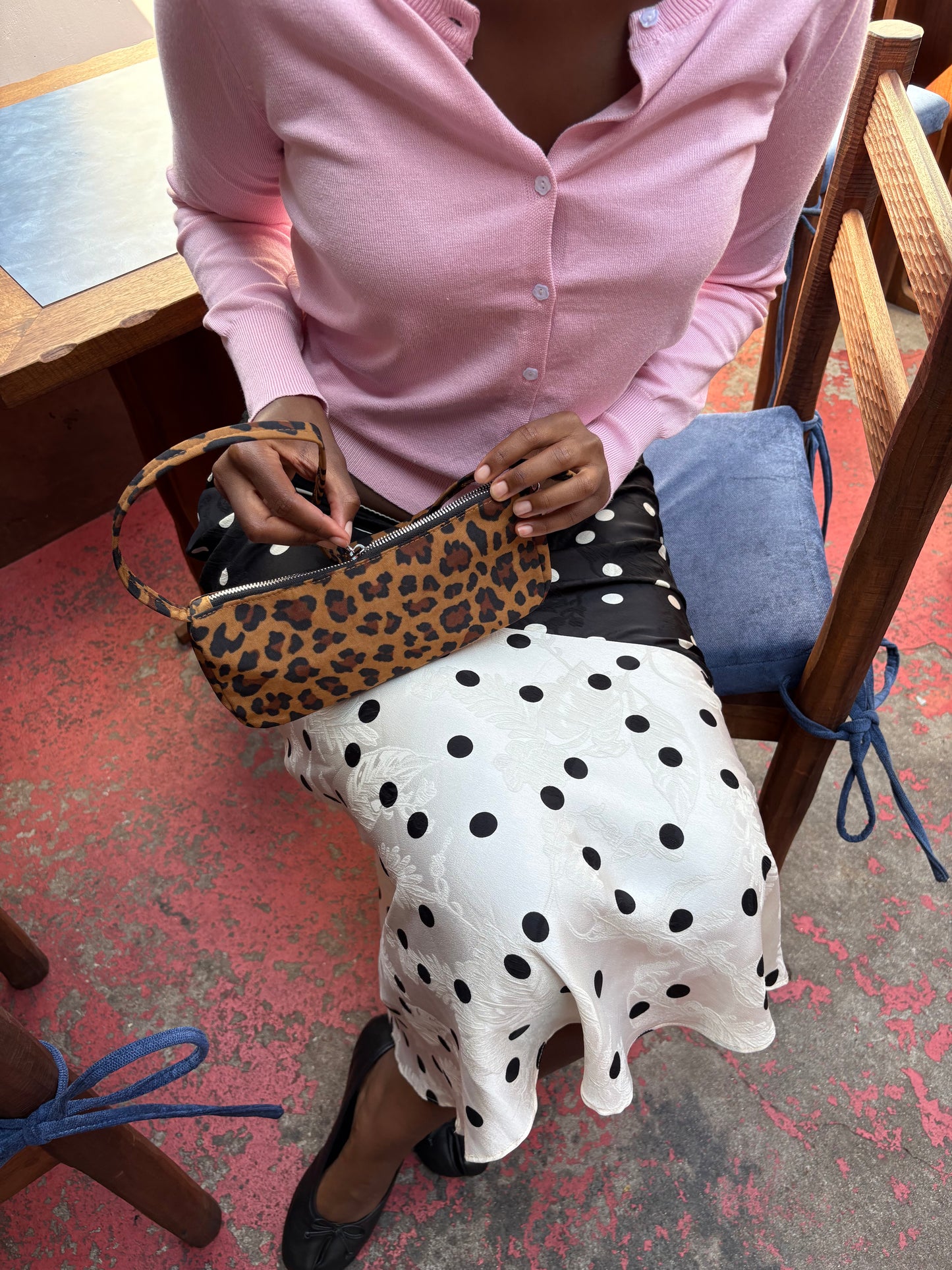 Nylon Pochette - Leopard