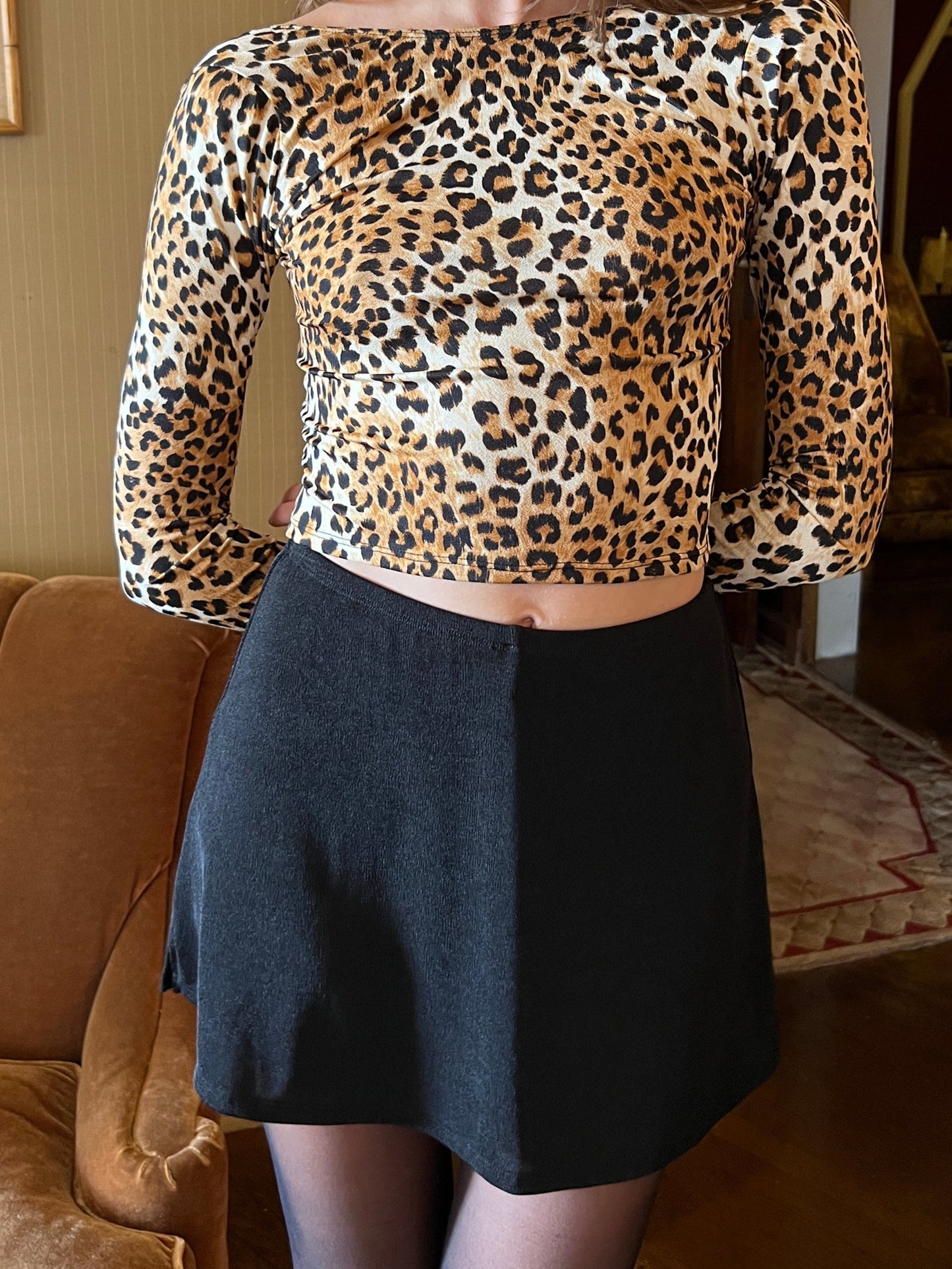 Darcy Skort - Black Slinky