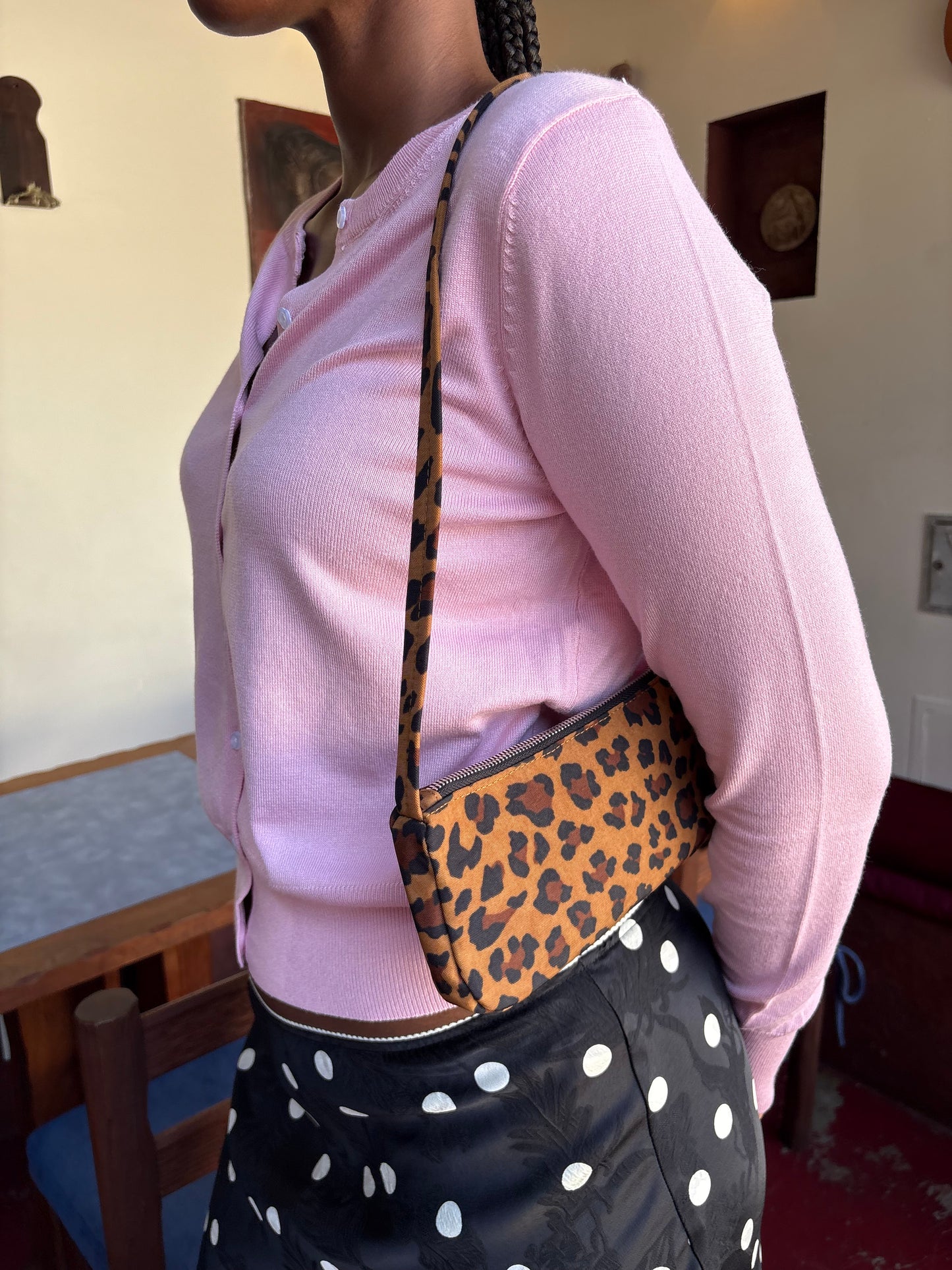 Nylon Pochette - Leopard