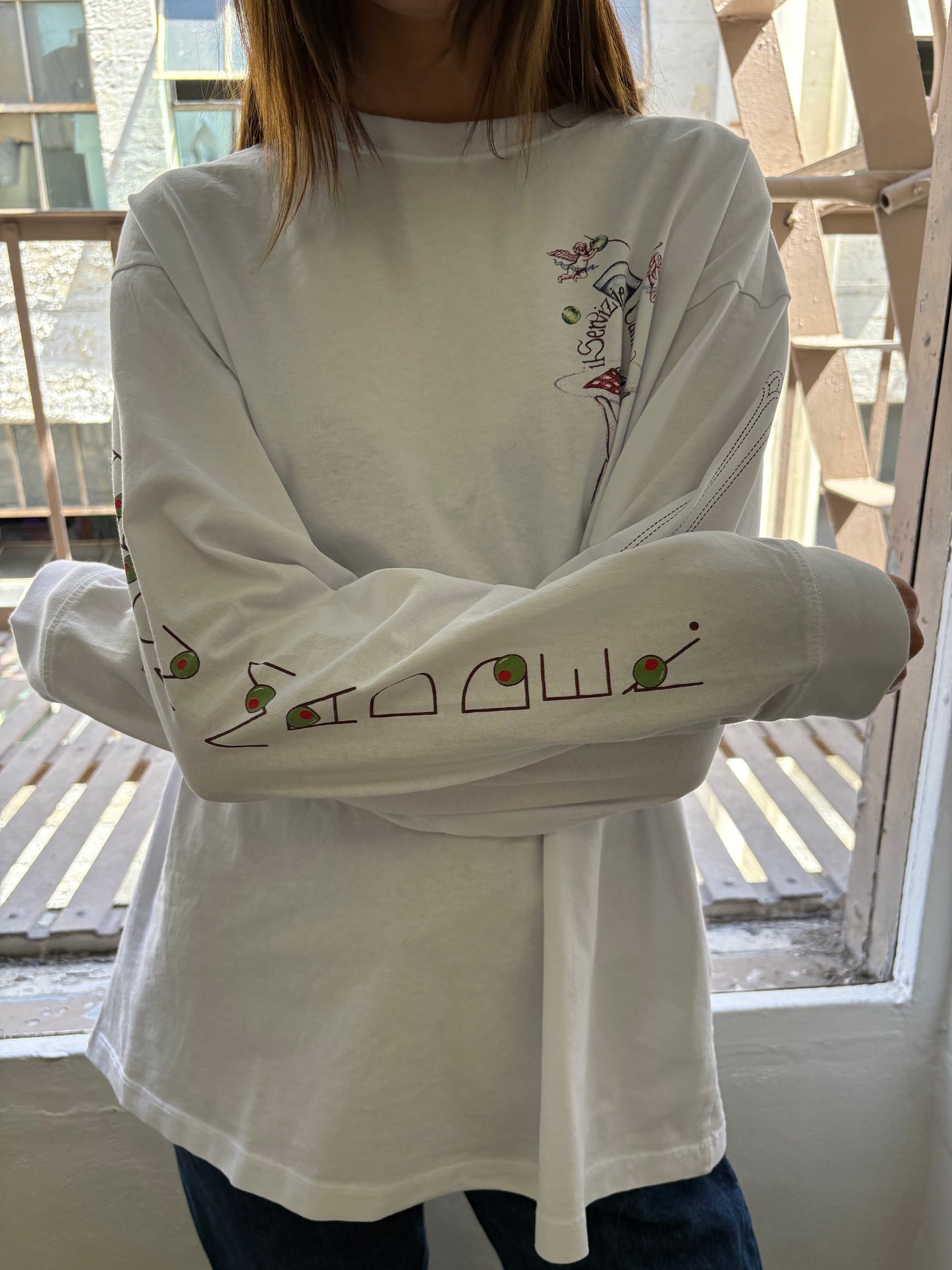 Olive Hotel Tee - White