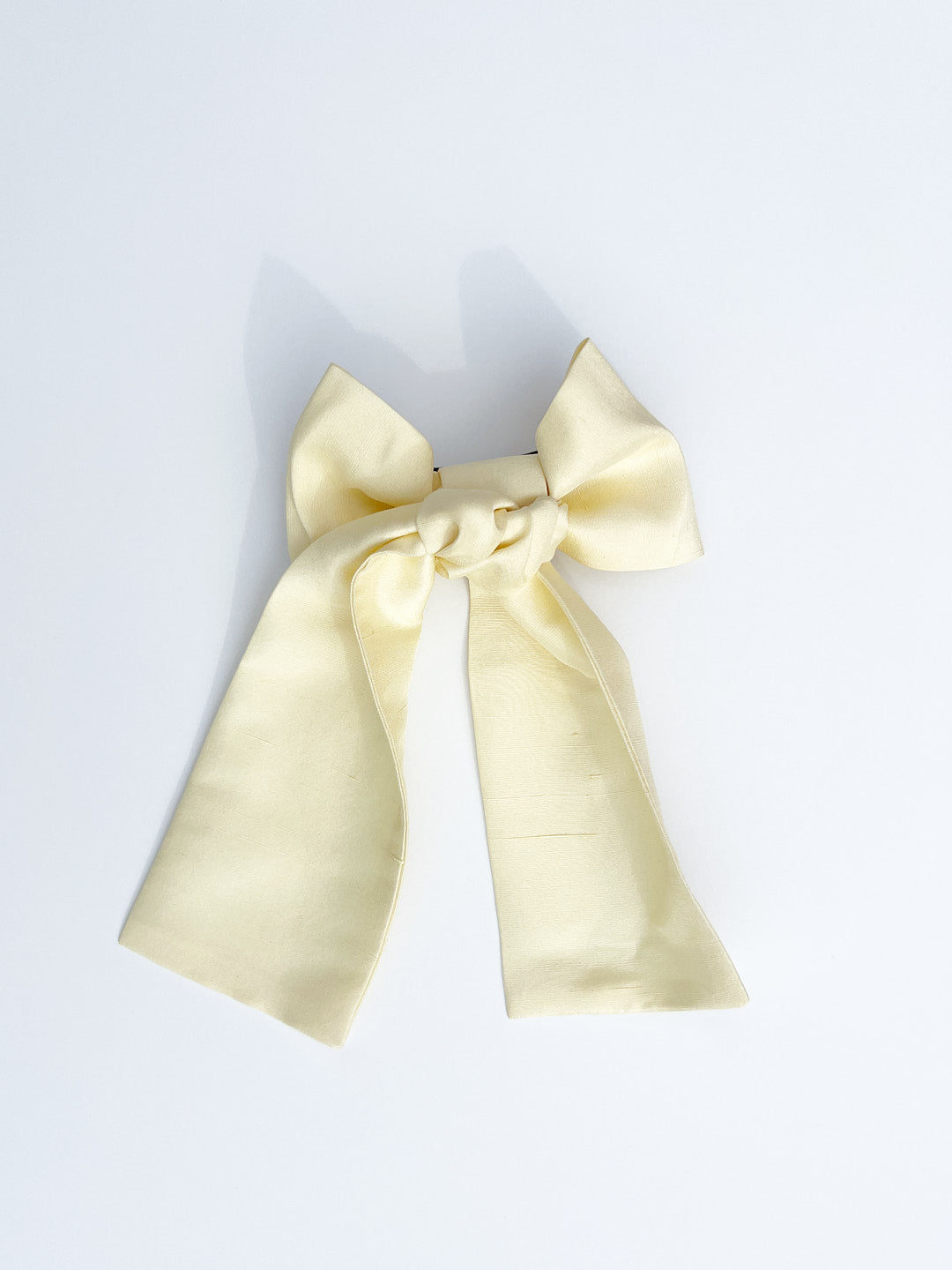 Hair Bow - Light Yellow