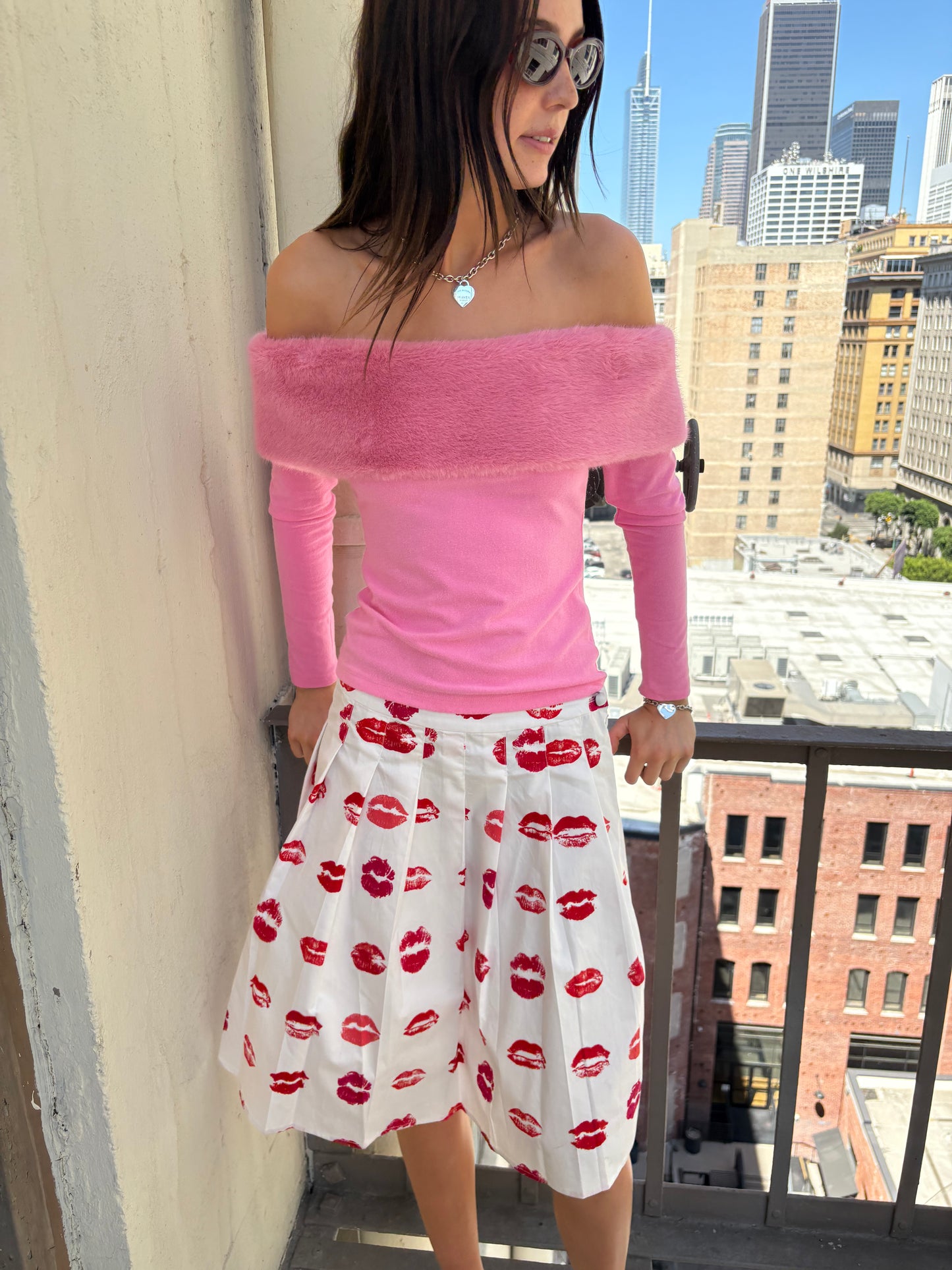 Lipsticks Stains Skirt - Lipstick Stains