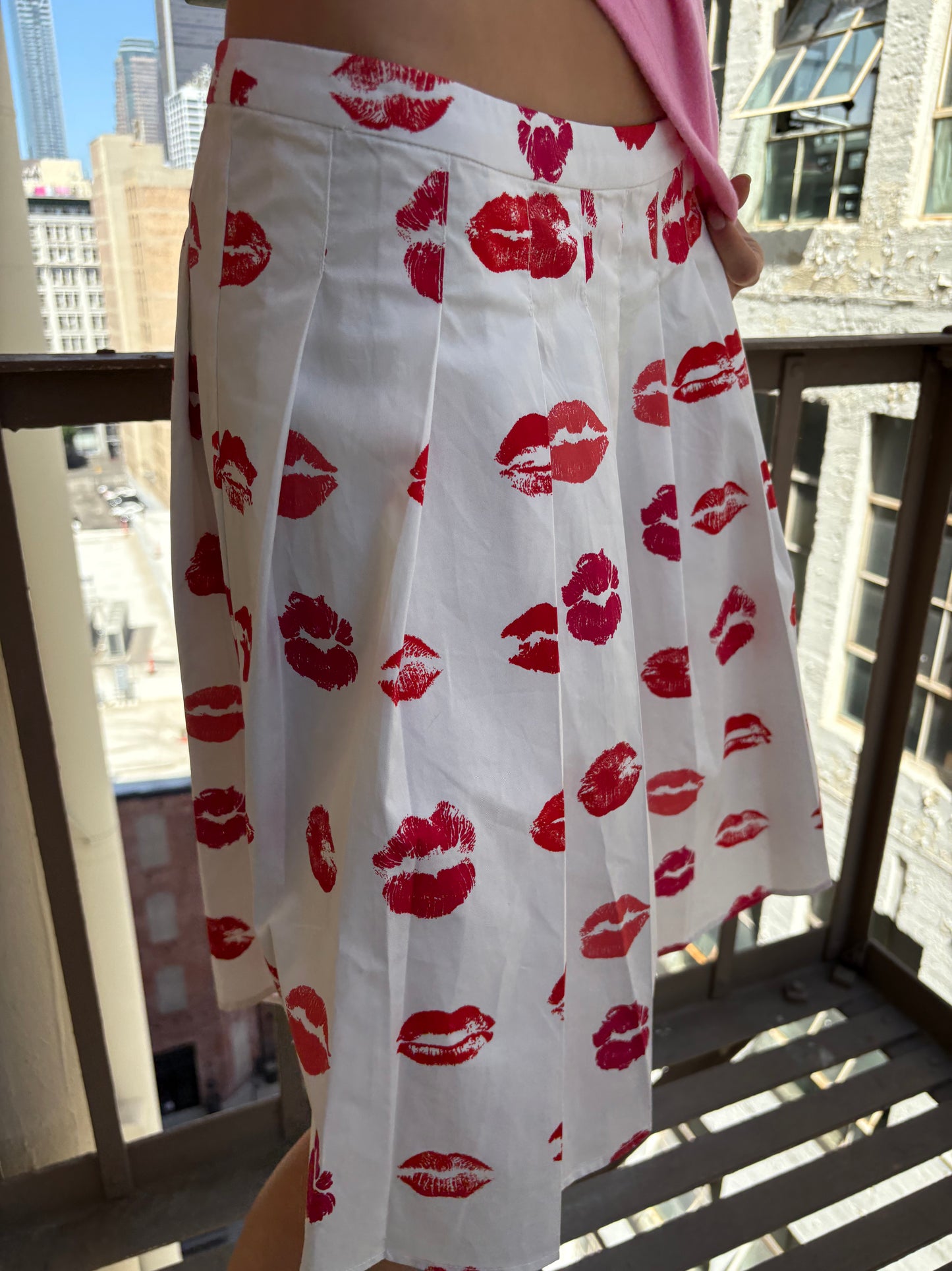 Lipsticks Stains Skirt - Lipstick Stains